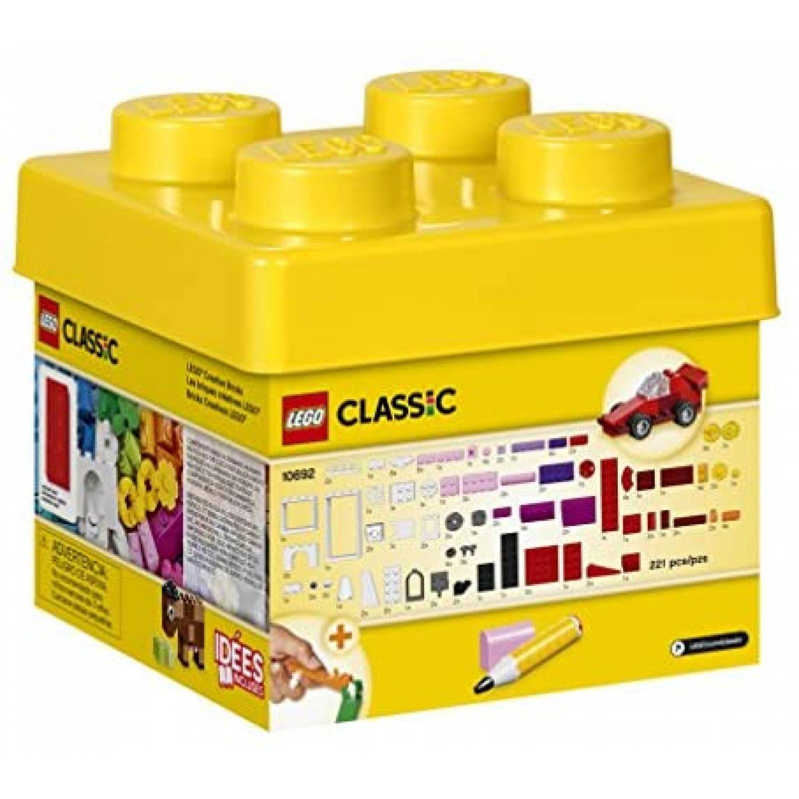 Juguete Armable LEGO 221 Piezas de 29 Colores para Niños