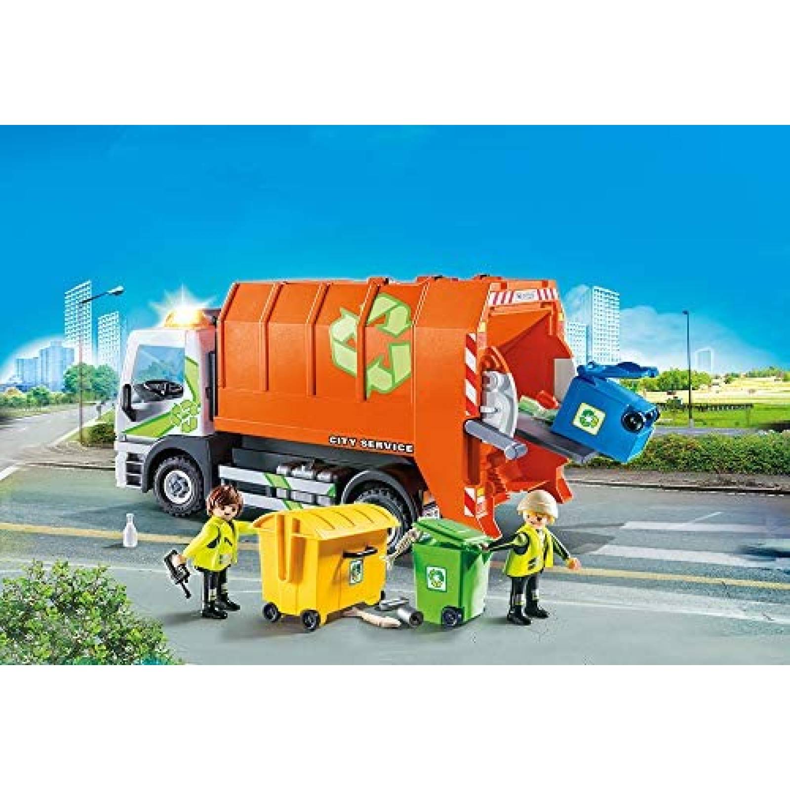 Camion De Basura Juguete Playmobil Armable Para Ninos