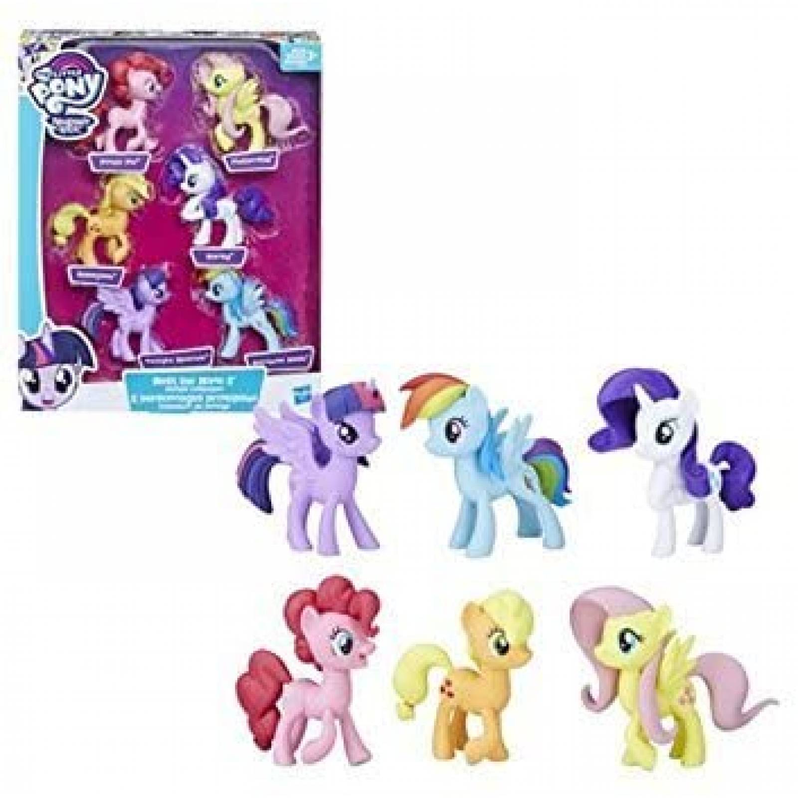 Juguetes My Little Pony Colección 6 Ponis -Multicolor