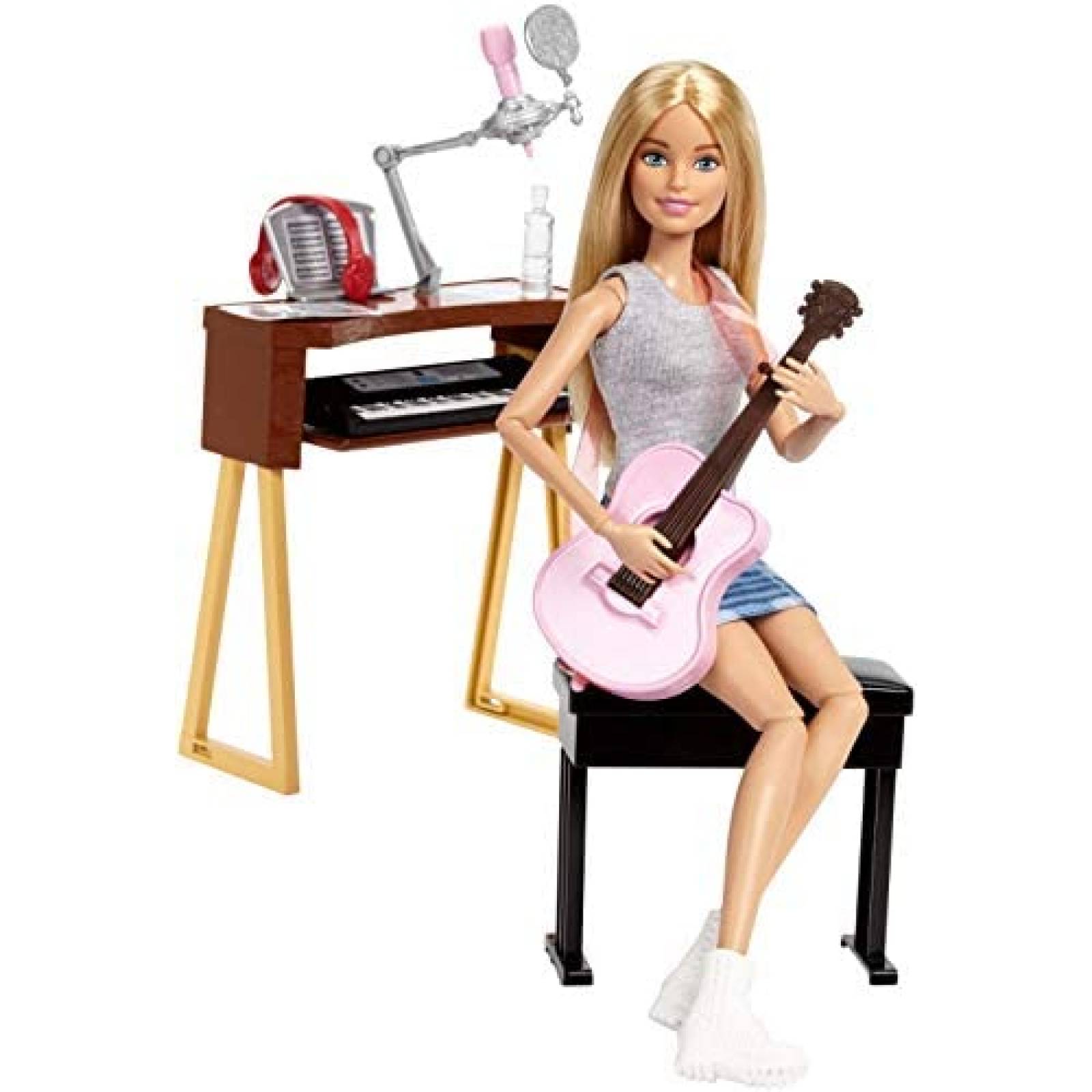 Set de Juegos Barbie Musician Doll Guitarra Acústica -Rubia