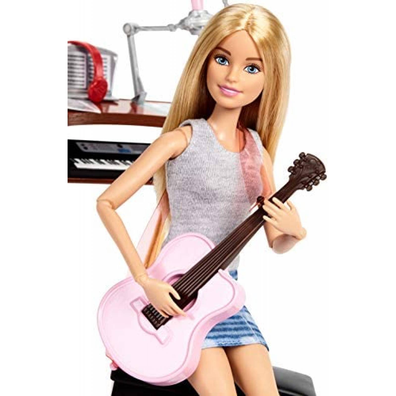 Set de Juegos Barbie Musician Doll Guitarra Acústica -Rubia