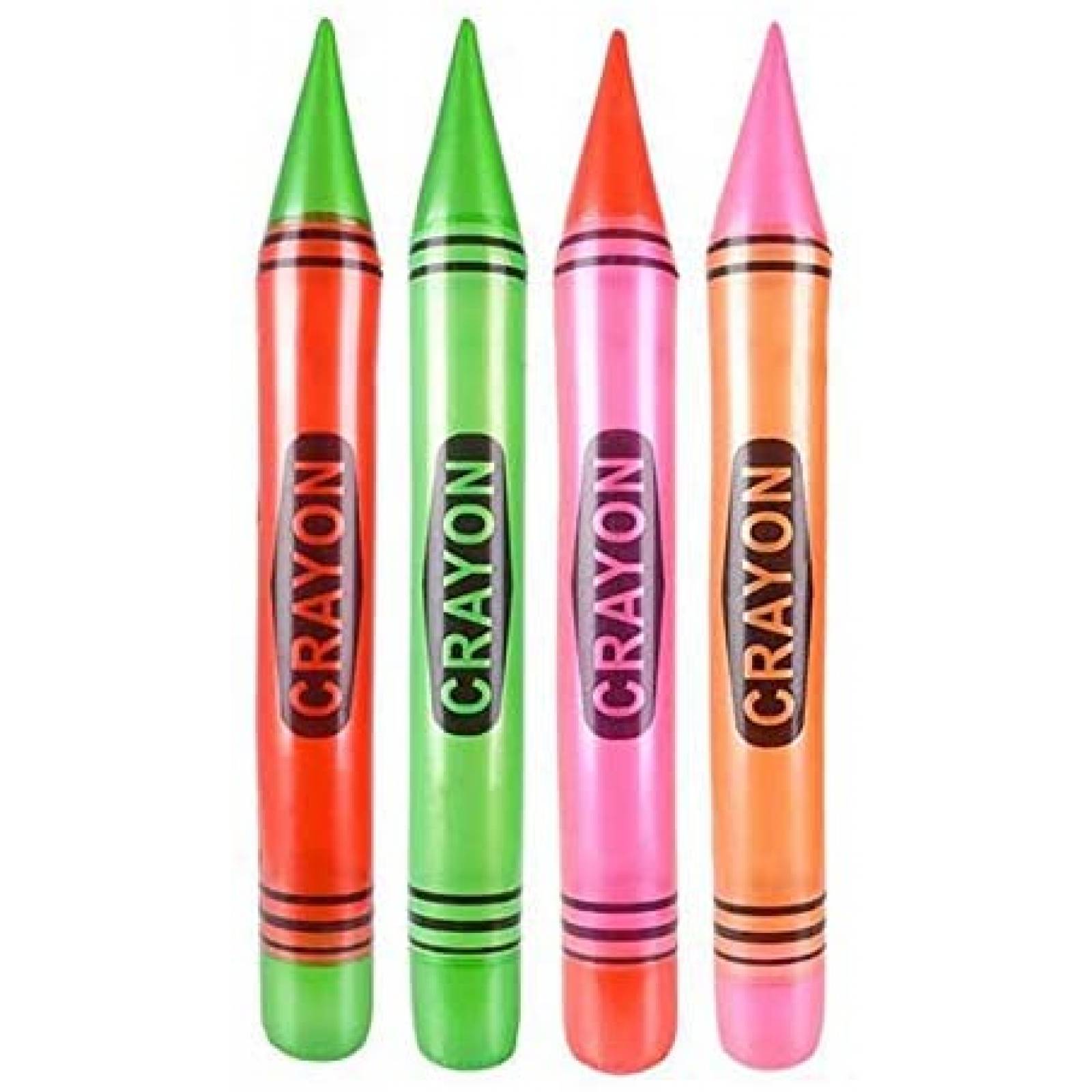 Crayolas Inflables Kicko 44'' 12 Pzs Plástico -Multicolor