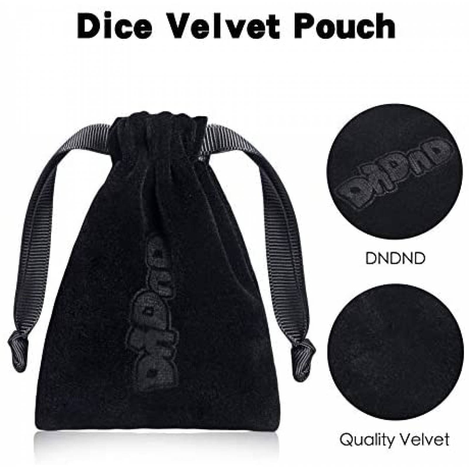 7 Dados DNDND Calabozos y Dragones Hechos de Metal -Azules