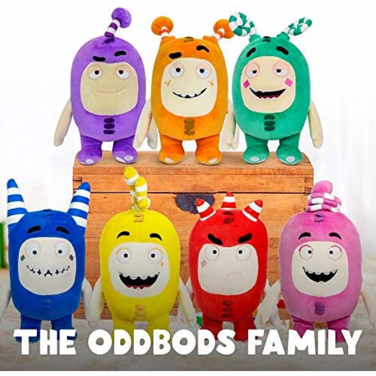 Peluche ODDBODS Bubbles 12'' Abrazable Durable -Amarillo