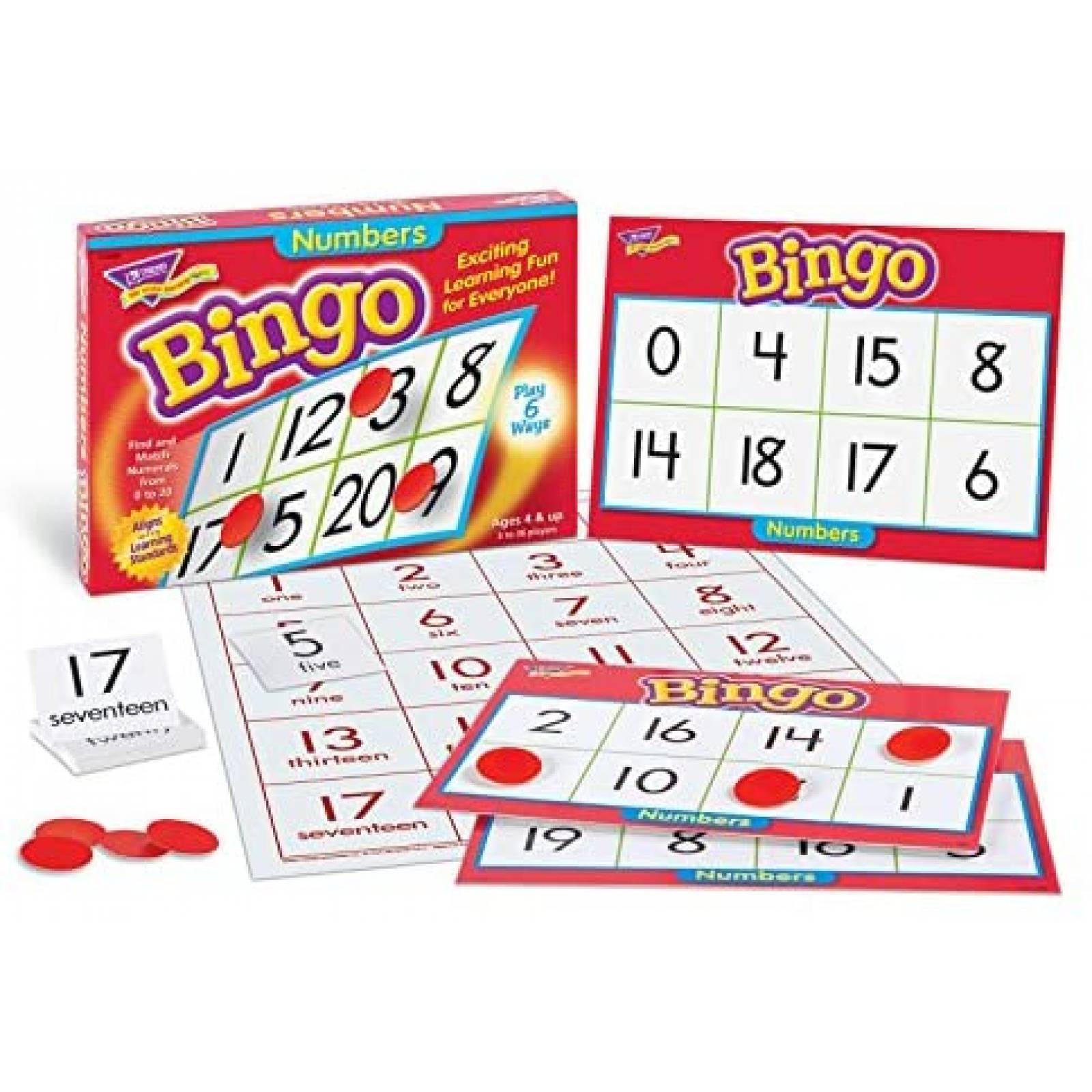 Bingo Trend Enterprises Juego de Mesa Original Educativo