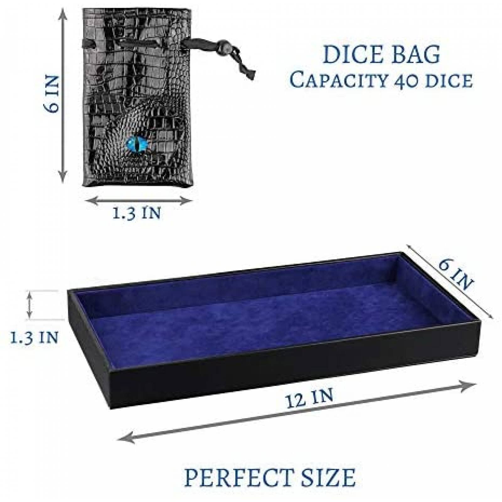 Bolsa de Dados Dragon Nest Store Metal Diseño Calidad -Azul