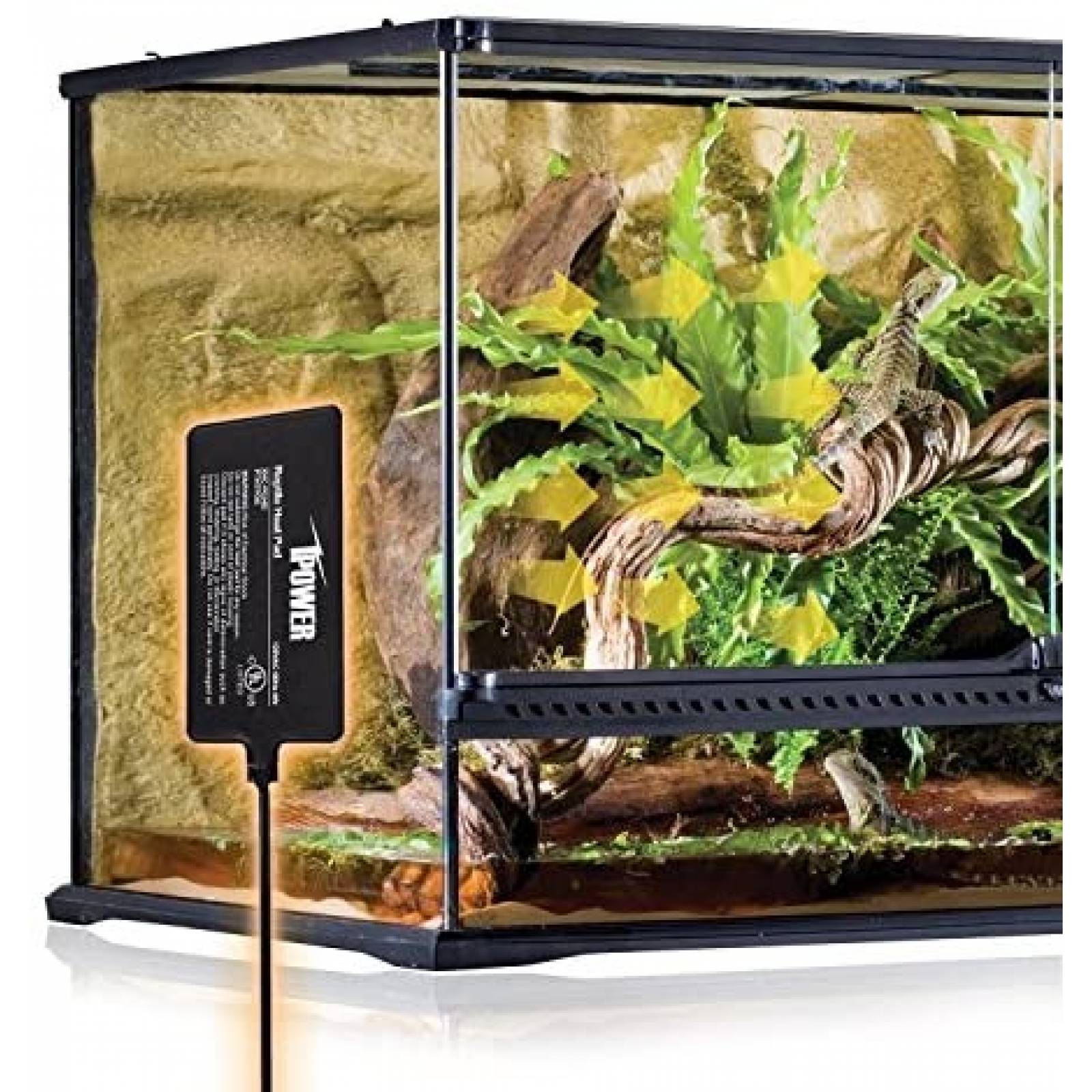 Calentador y Termóstato iPower 4'' x 7'' para Reptiles