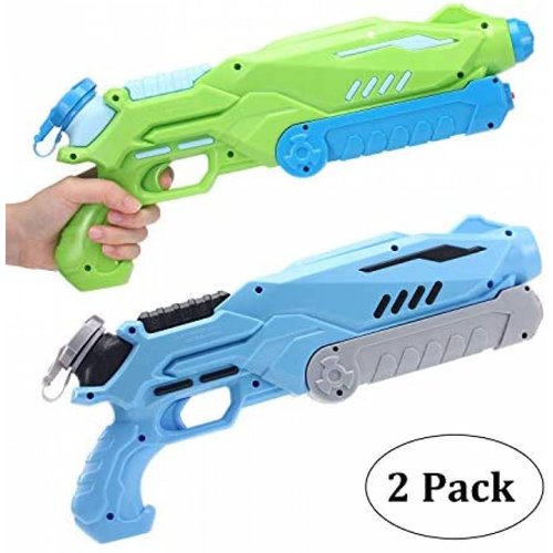 Pistolas de Agua AiTuiTui 2 Pzs 750ml 32ft -Verde y Azul