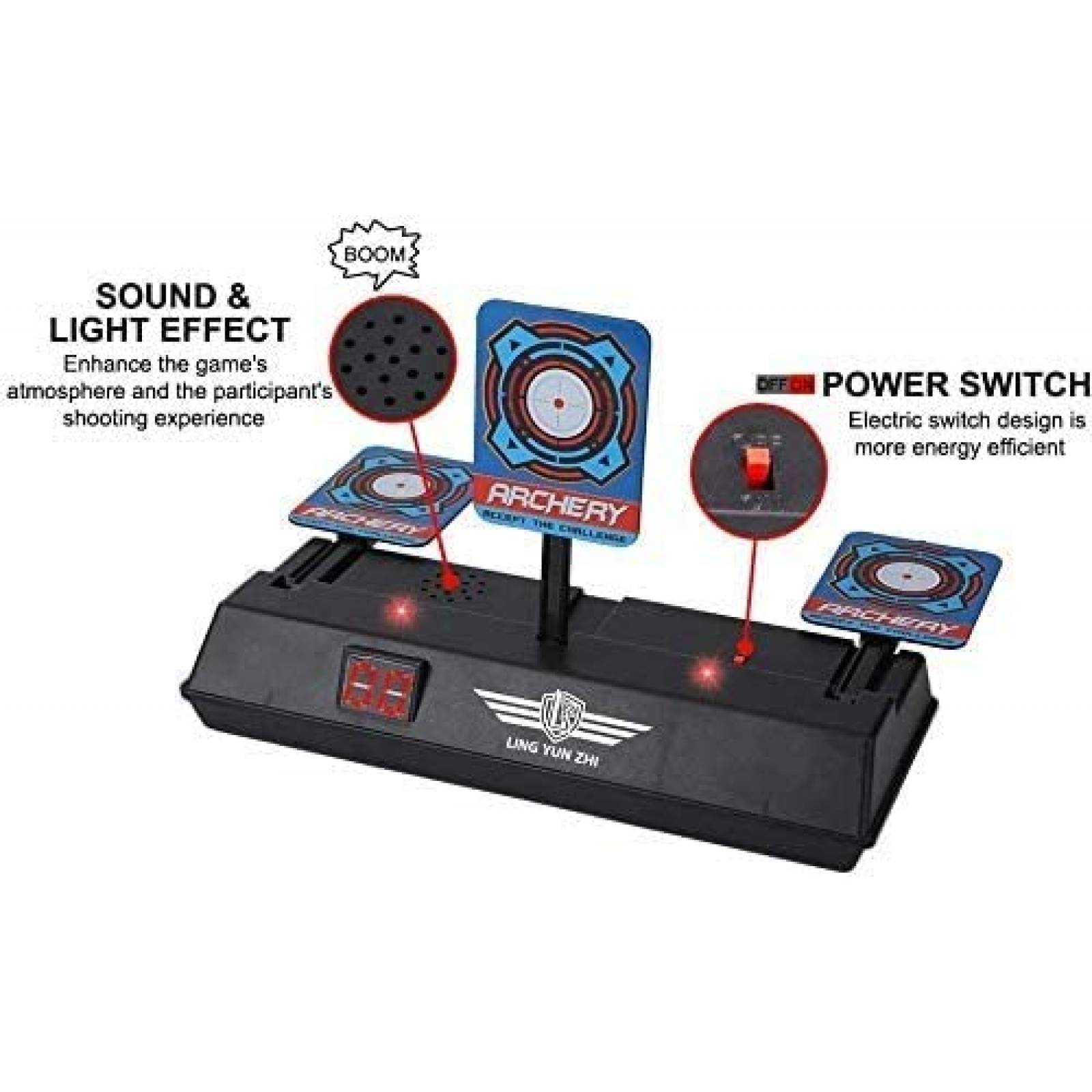 Juego con Dardos G GOLDKIDS Nerf Target Running Sonido y Luz