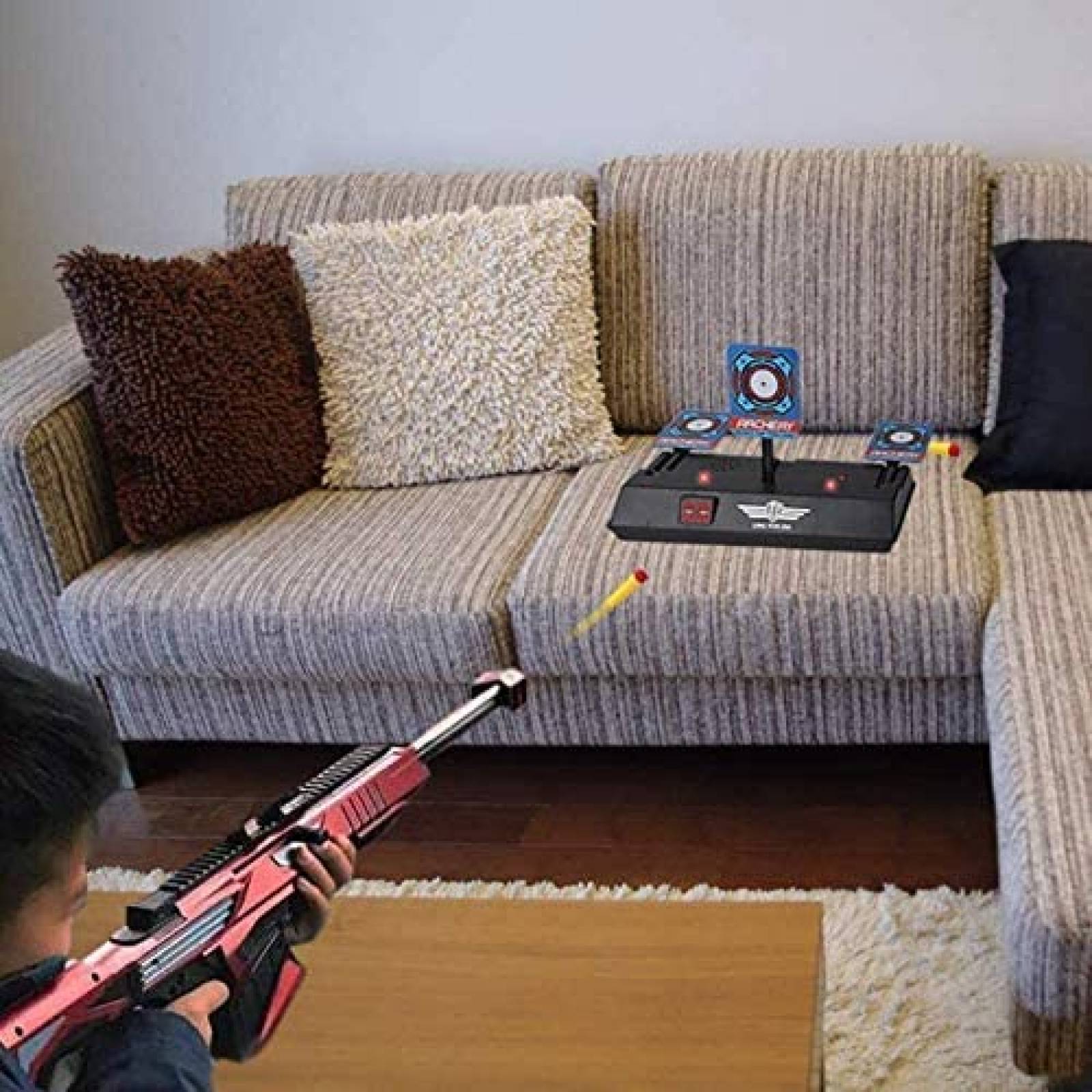 Juego con Dardos G GOLDKIDS Nerf Target Running Sonido y Luz