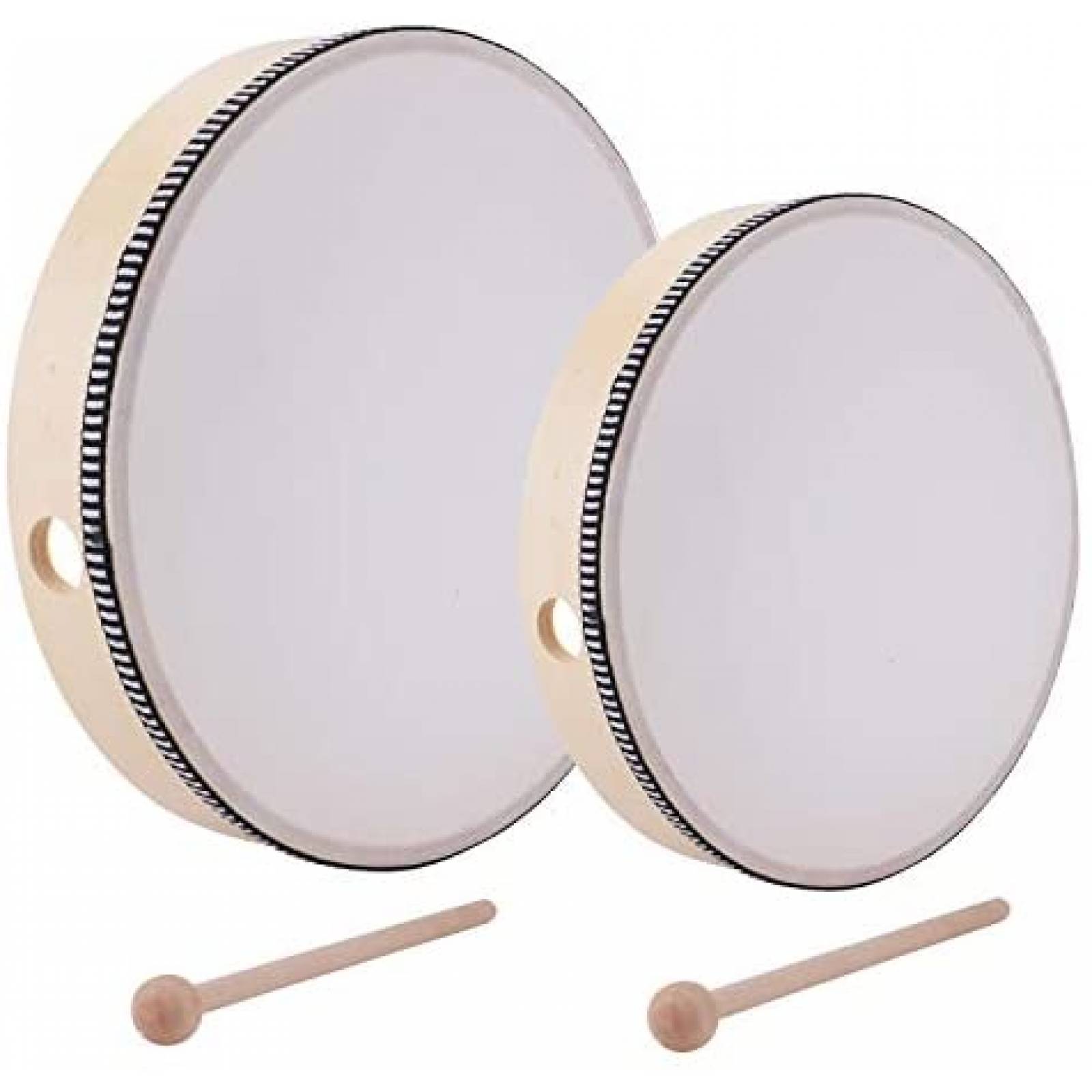 Tambores de Mano Foraineam Madera Percusión 10 x 10 x 1.8''