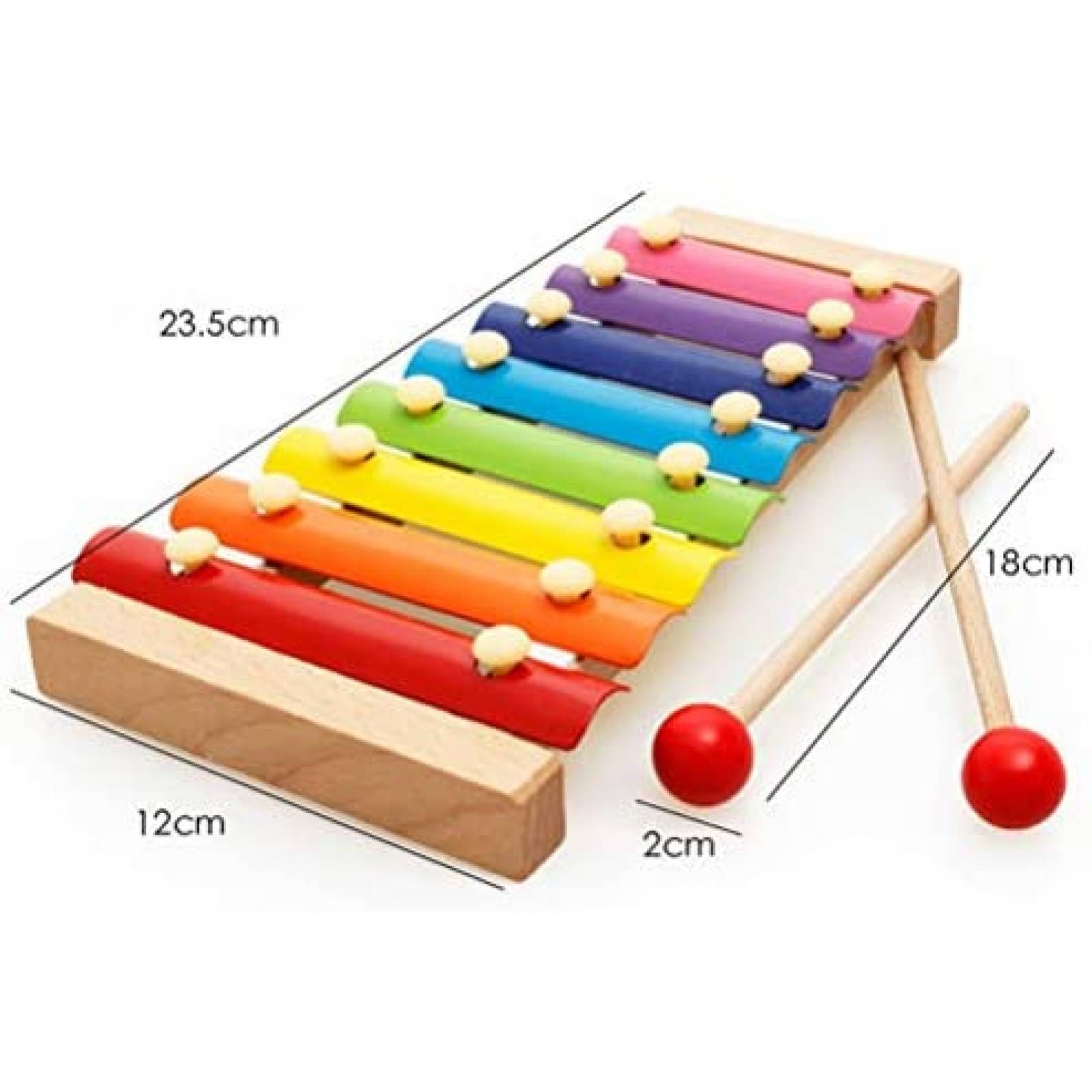 Xilófono pengxiaomei Instrumento para Niños -Multicolor