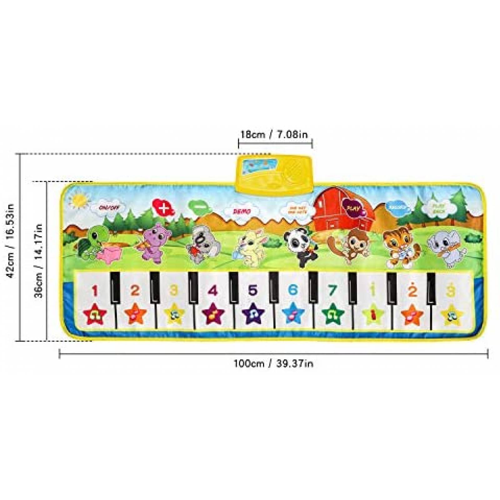 Manta de Piano para Niños Piano Mat 39.5 x 14'' Electrónica