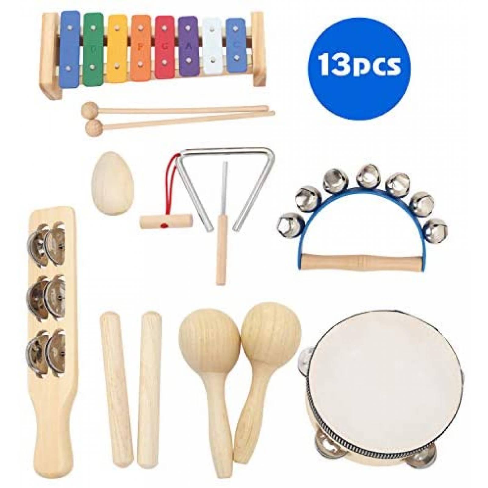 Set de Instrumentos Musicales MUSICUBE Percusión de Madera