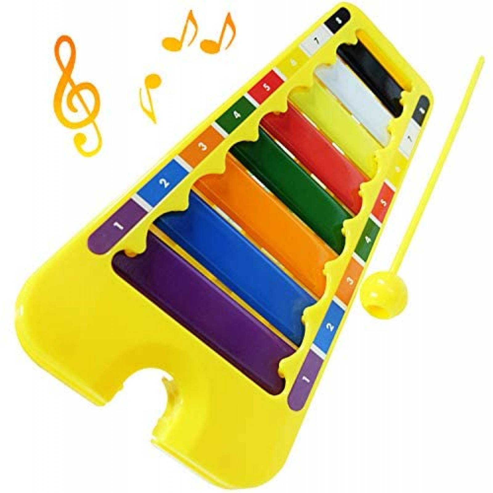 Xilófono mubgo Educativo de 8 Teclas para Niños -Amarillo