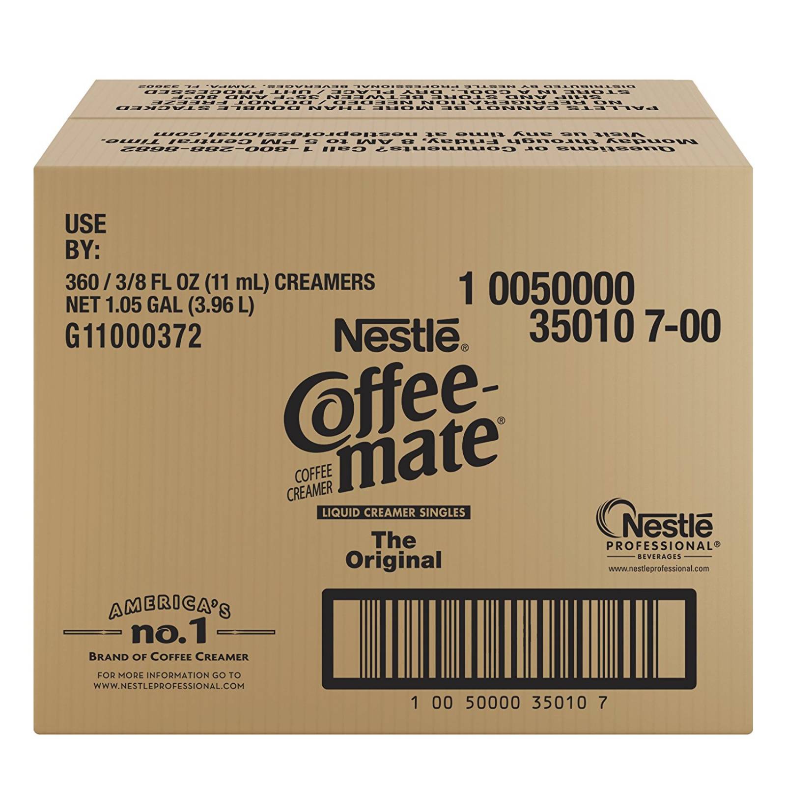 Paquete De 360 Cremas Para Café Nestle Coffee-mate Original