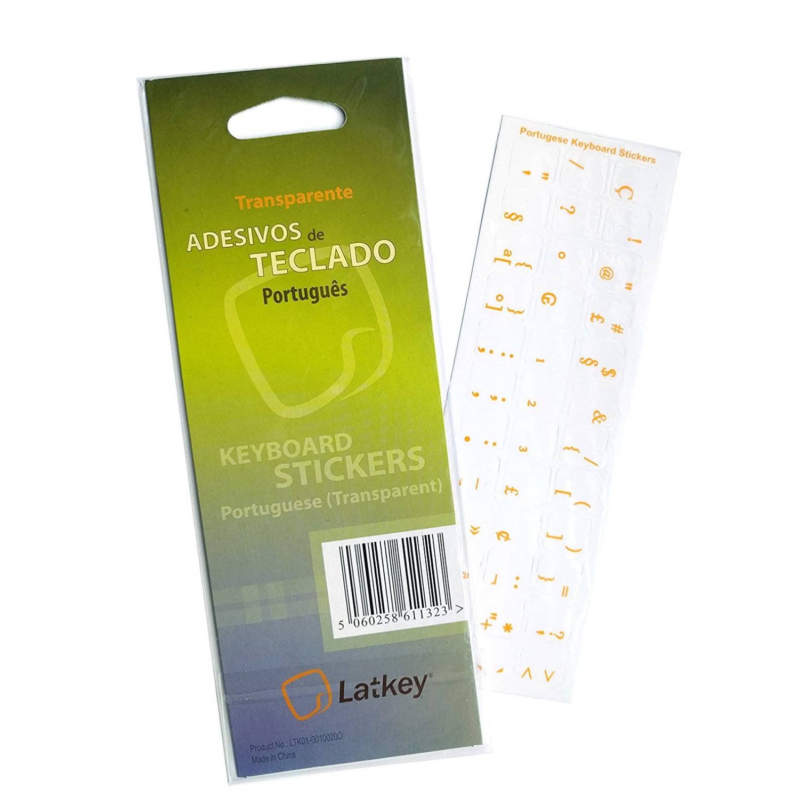 Portugués teclado pegatinas PC escritorio, Laptop, M -Transp