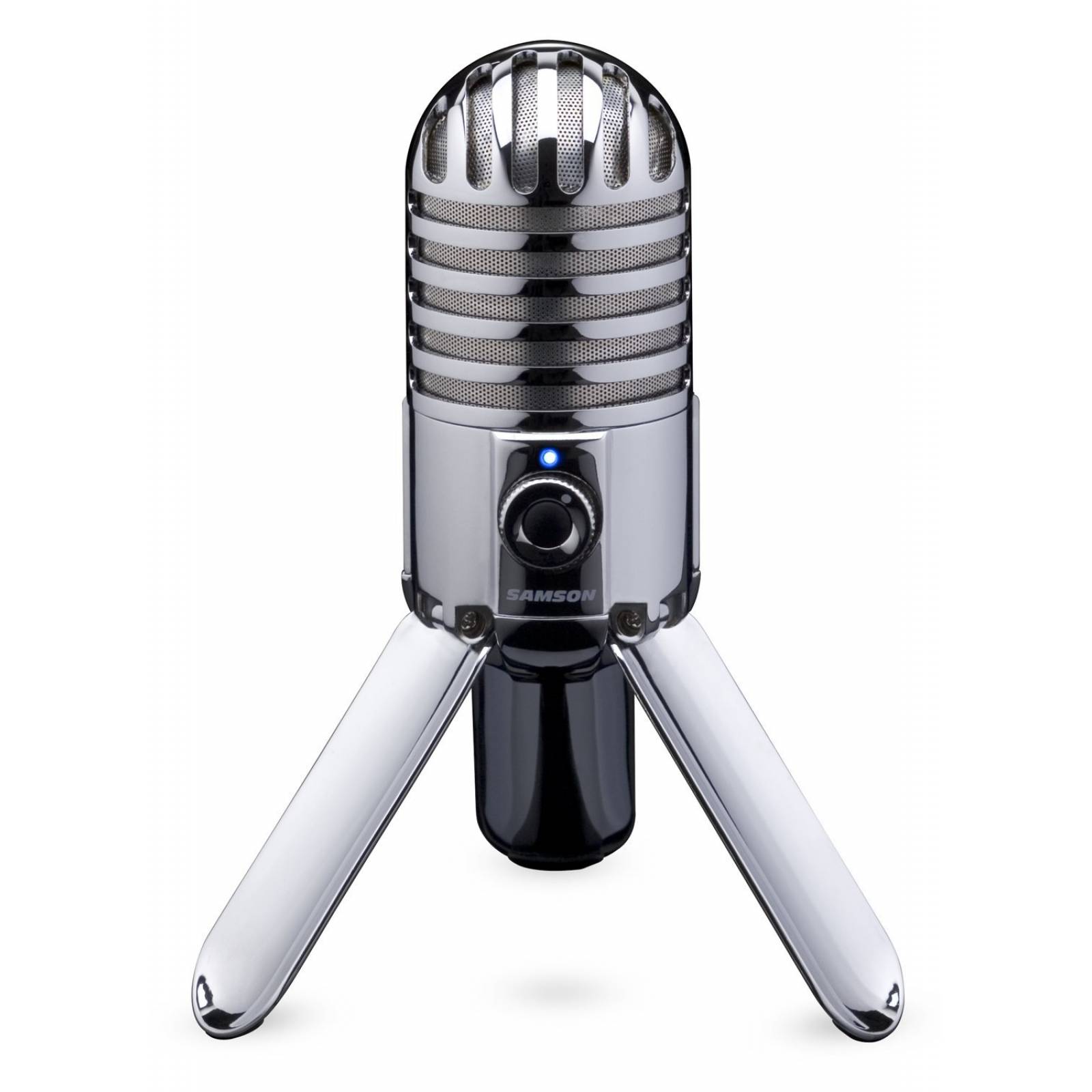 Micrófono Samson Technologies Salida Audífonos Y Usb -chrome