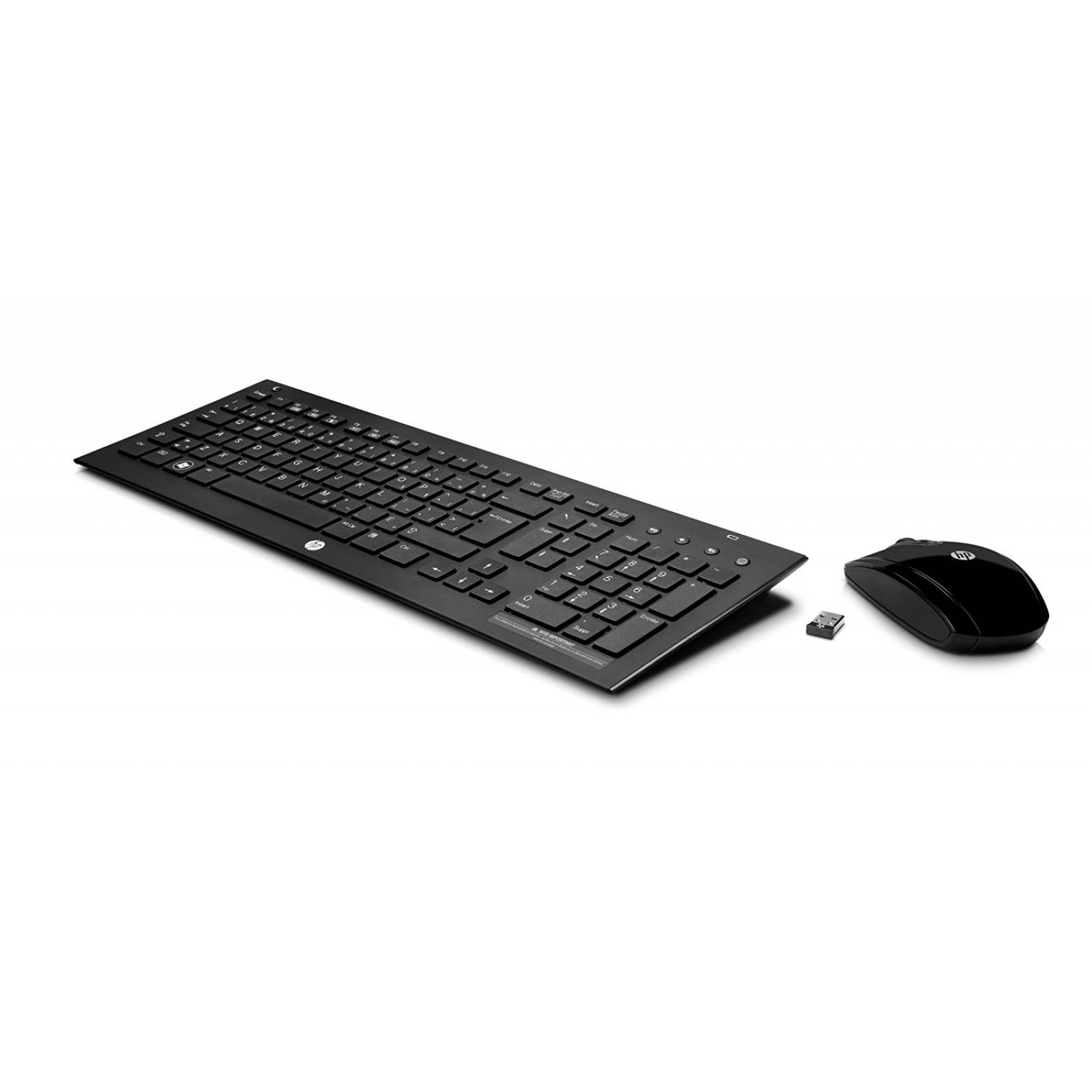 Teclado Y Mouse Inalámbrico Usb Hp 2.4ghz Xp Win 10 -negro