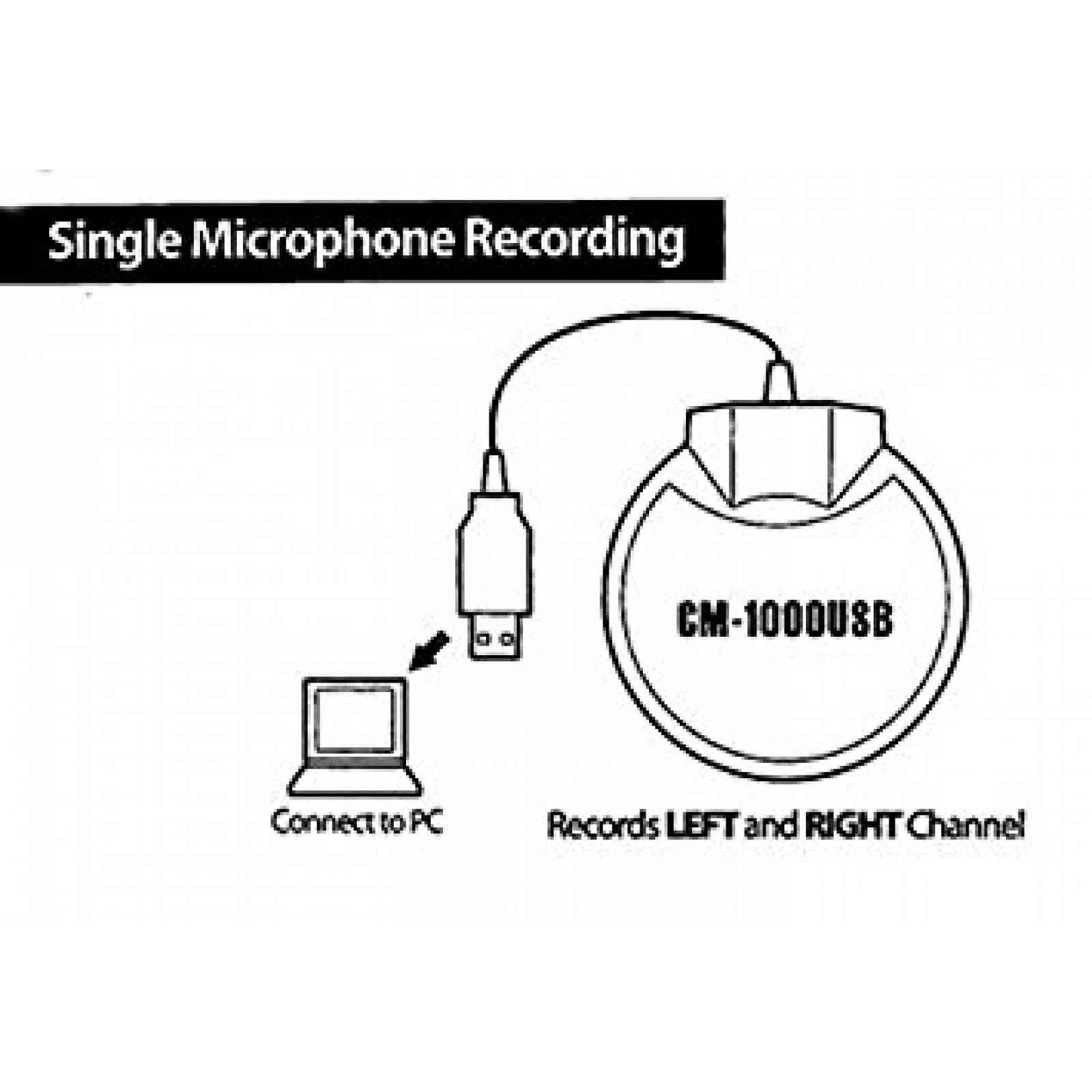 Micrófono Vec Cm-1000usb Conexión A Usb, Omnidireccional