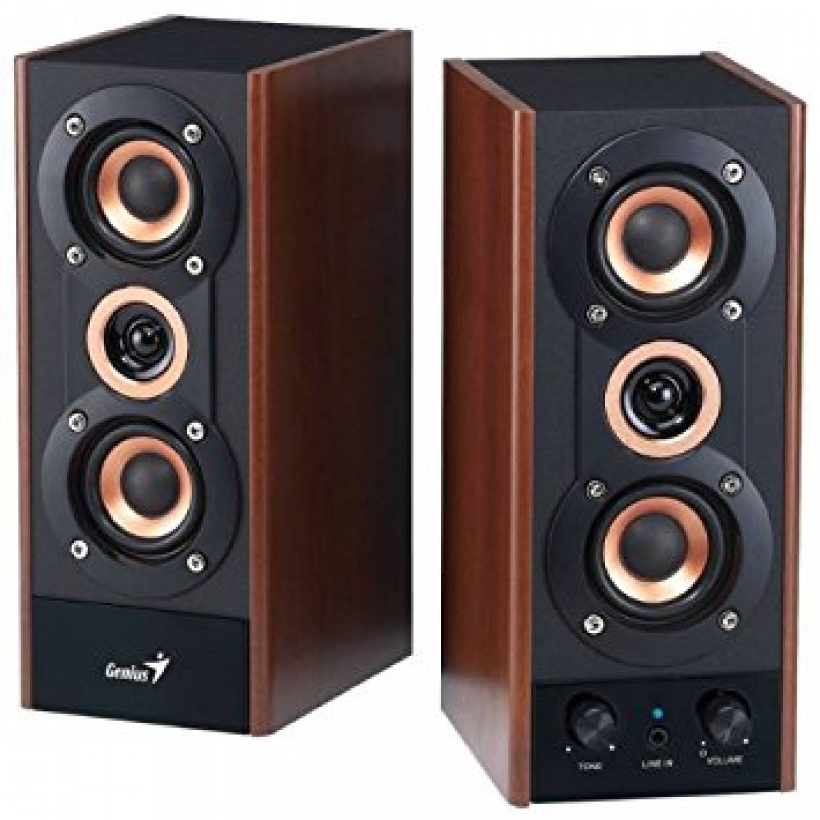 Altavoces Para Pc Genius Sp-hf800a Diseño De Madera