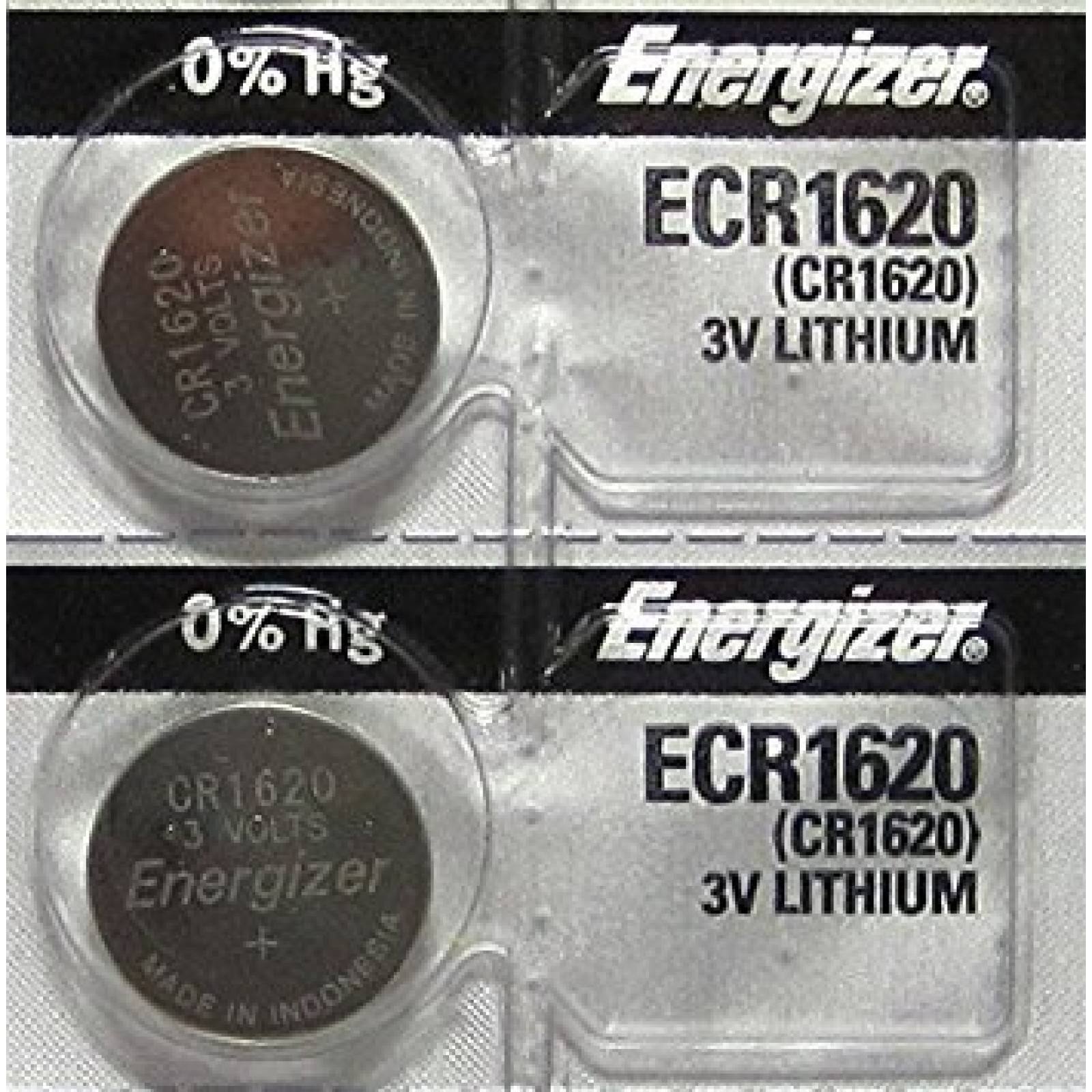 2 energizer CR1620 3V Coin Cell pilas de litio