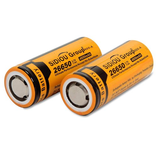 Batería Ion litio Sidiou grupo 26650 protegidas 3.7V 4800mAh