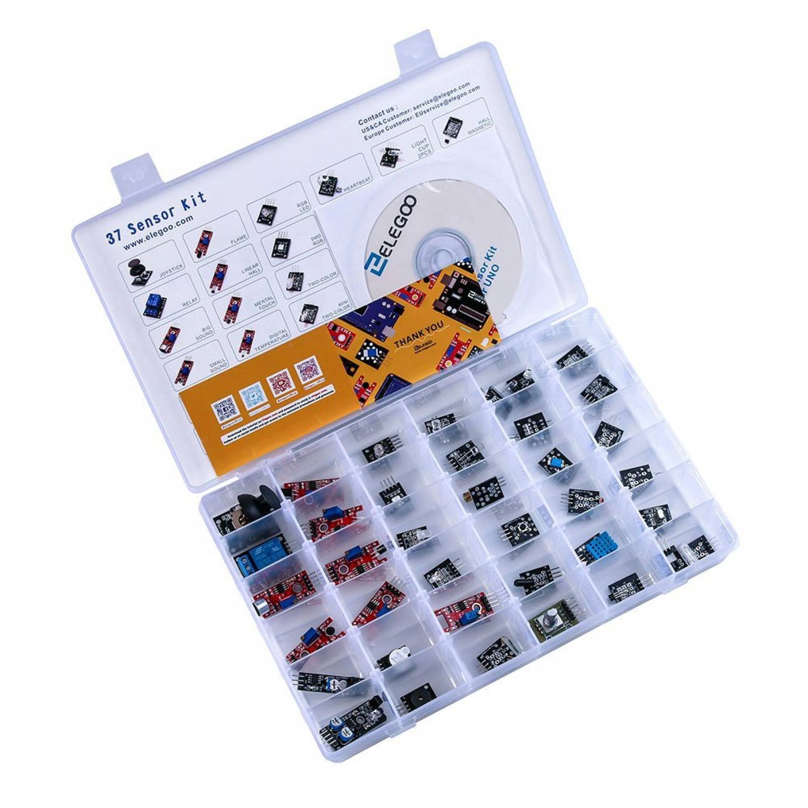 Kit Elegoo El-kit-000 Modulo Sensor 37 En 1, Para Arduino