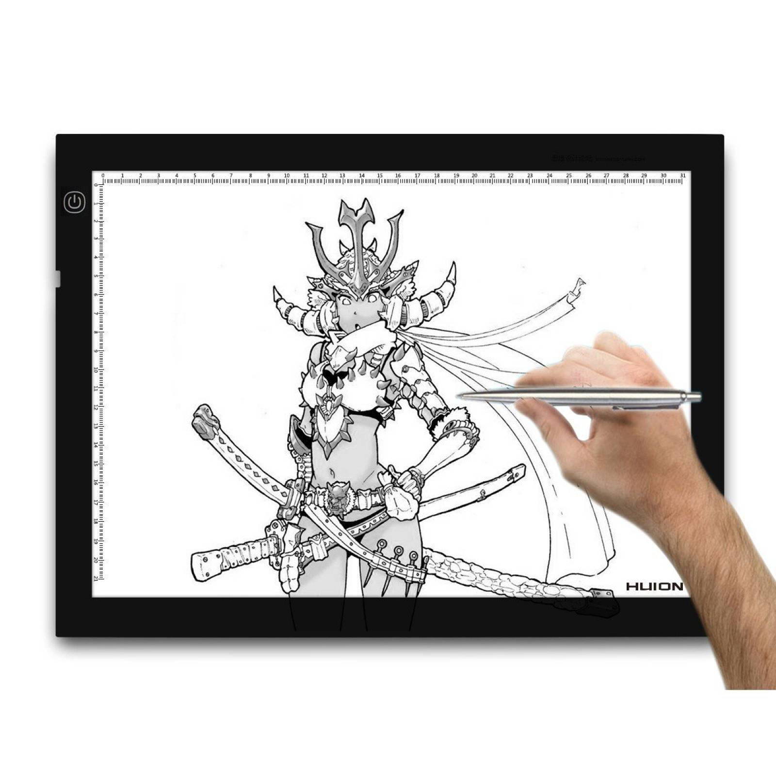 Huion A4 calco caja luz Super brillante CA luz ajustable