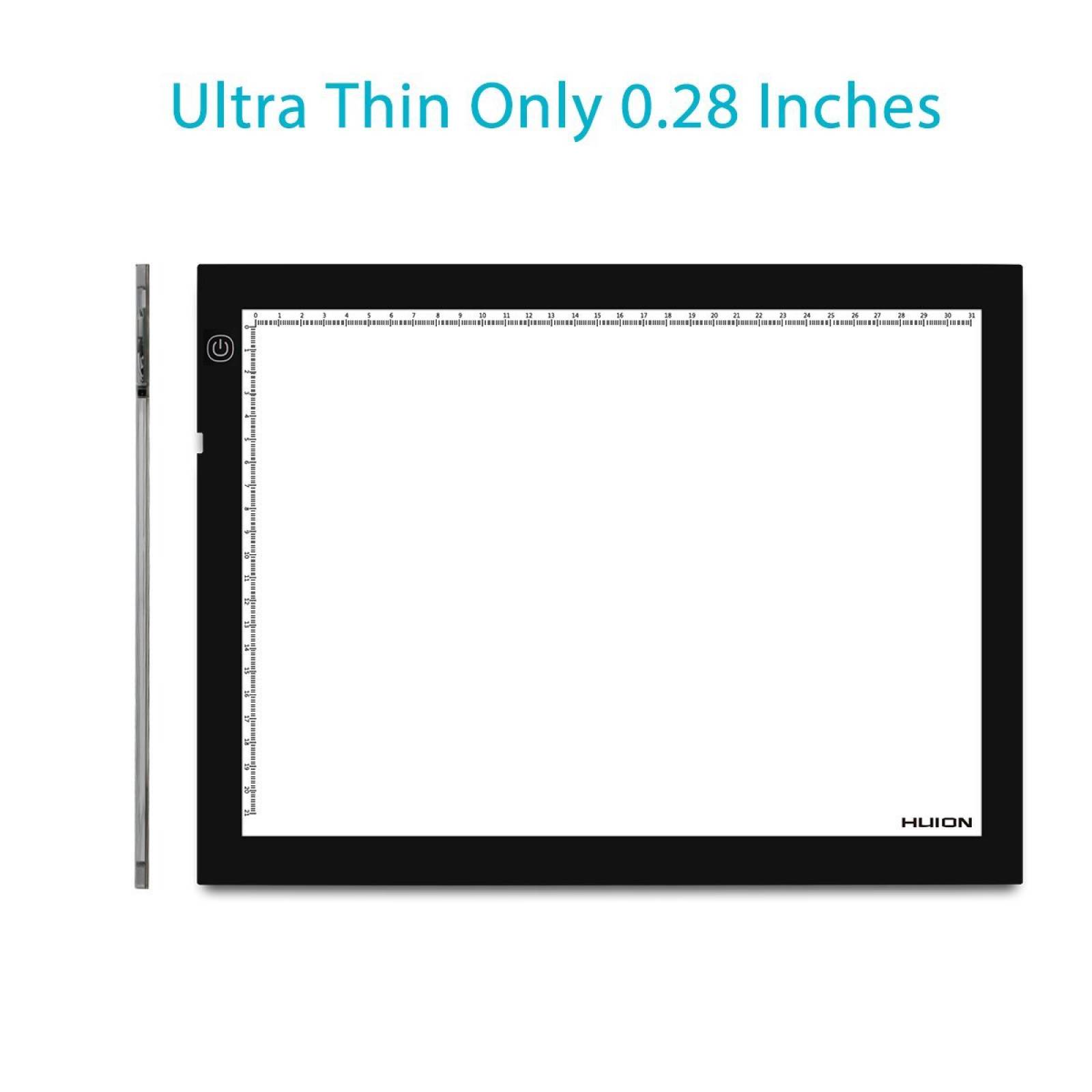 Huion A4 calco caja luz Super brillante CA luz ajustable