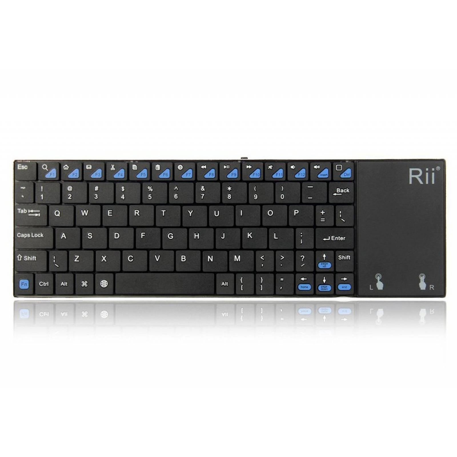 Teclado Inalámbrico Con Touchpad Rii Mini K12 Conexión Usb