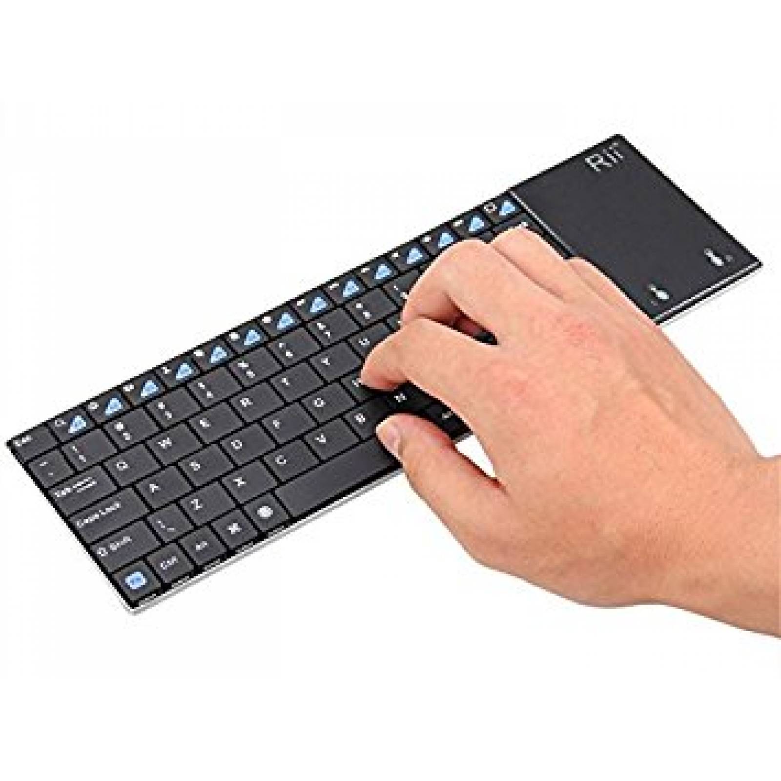 Teclado Inalámbrico Con Touchpad Rii Mini K12 Conexión Usb