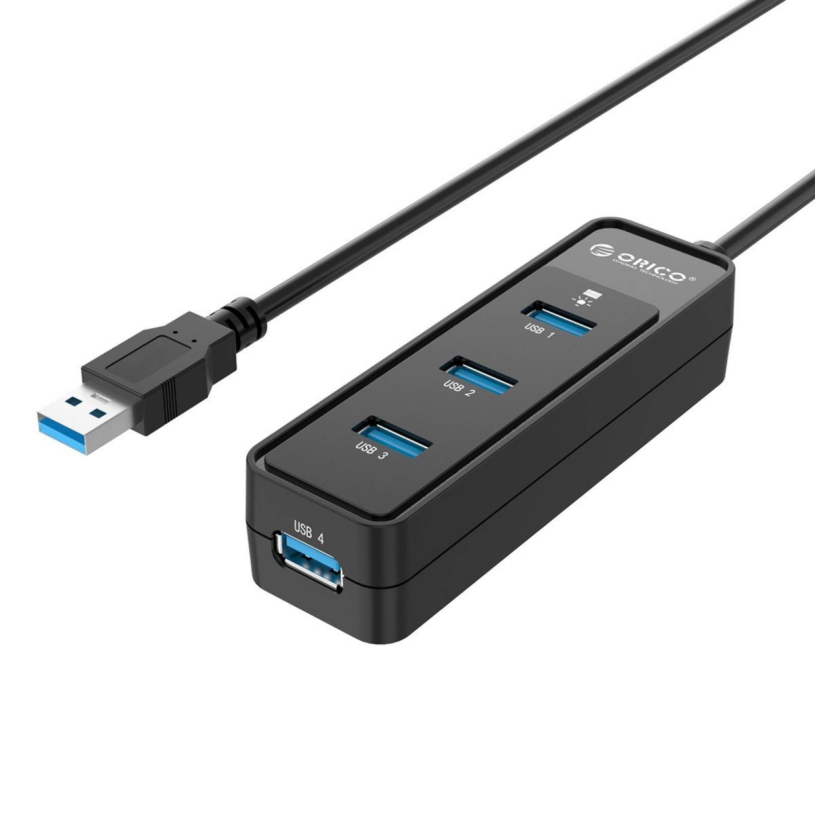 Multi Conector Hub Orico 4 Puertos Usb 3.0 Windows Mac Linux