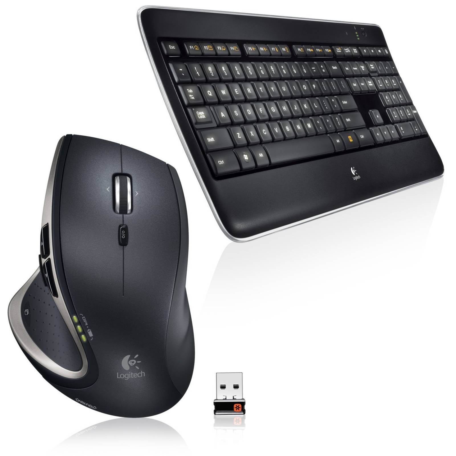 Teclado Logitech Mx800 Retroiluminado Con Mouse -negro