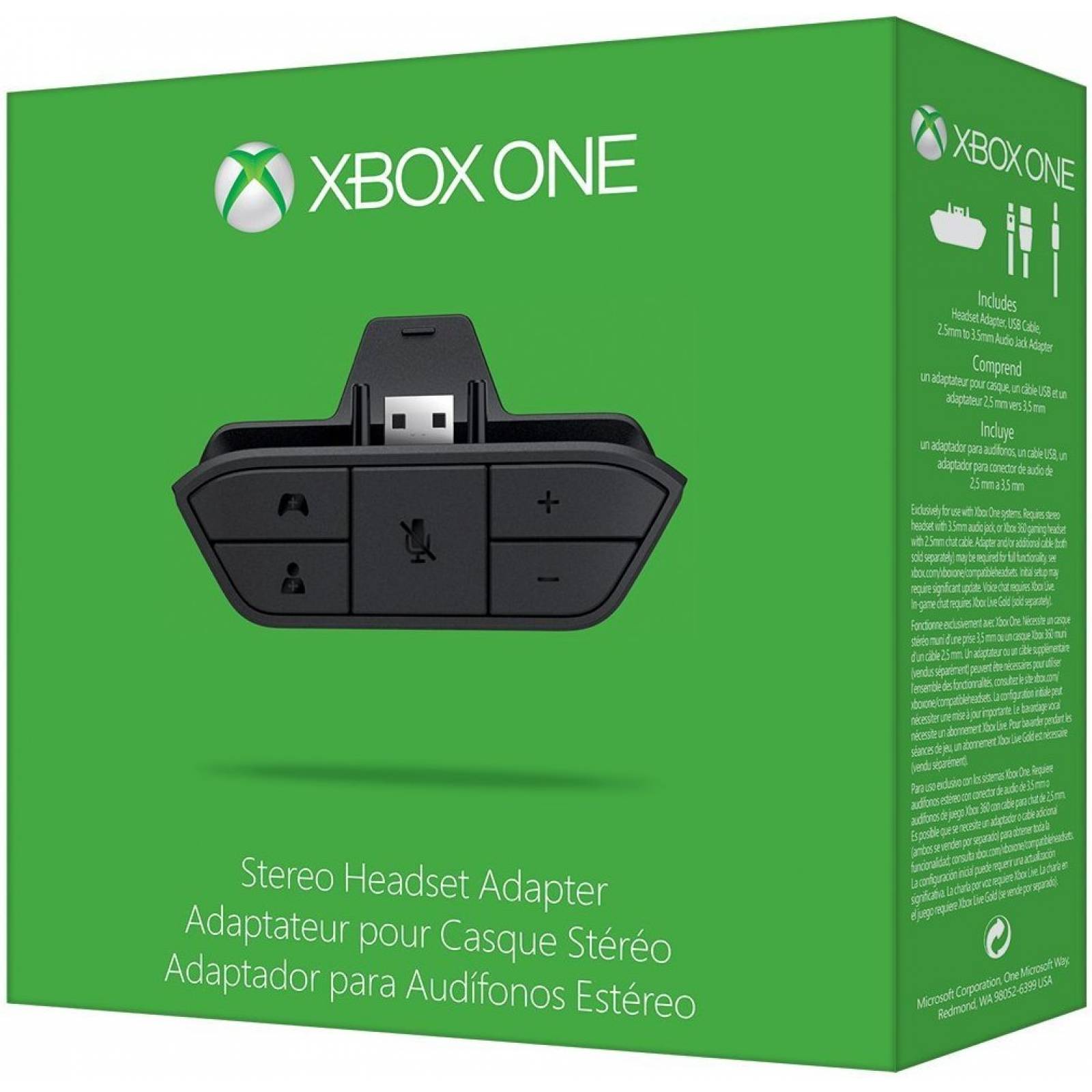 Adaptador auriculares estéreo Xbox One