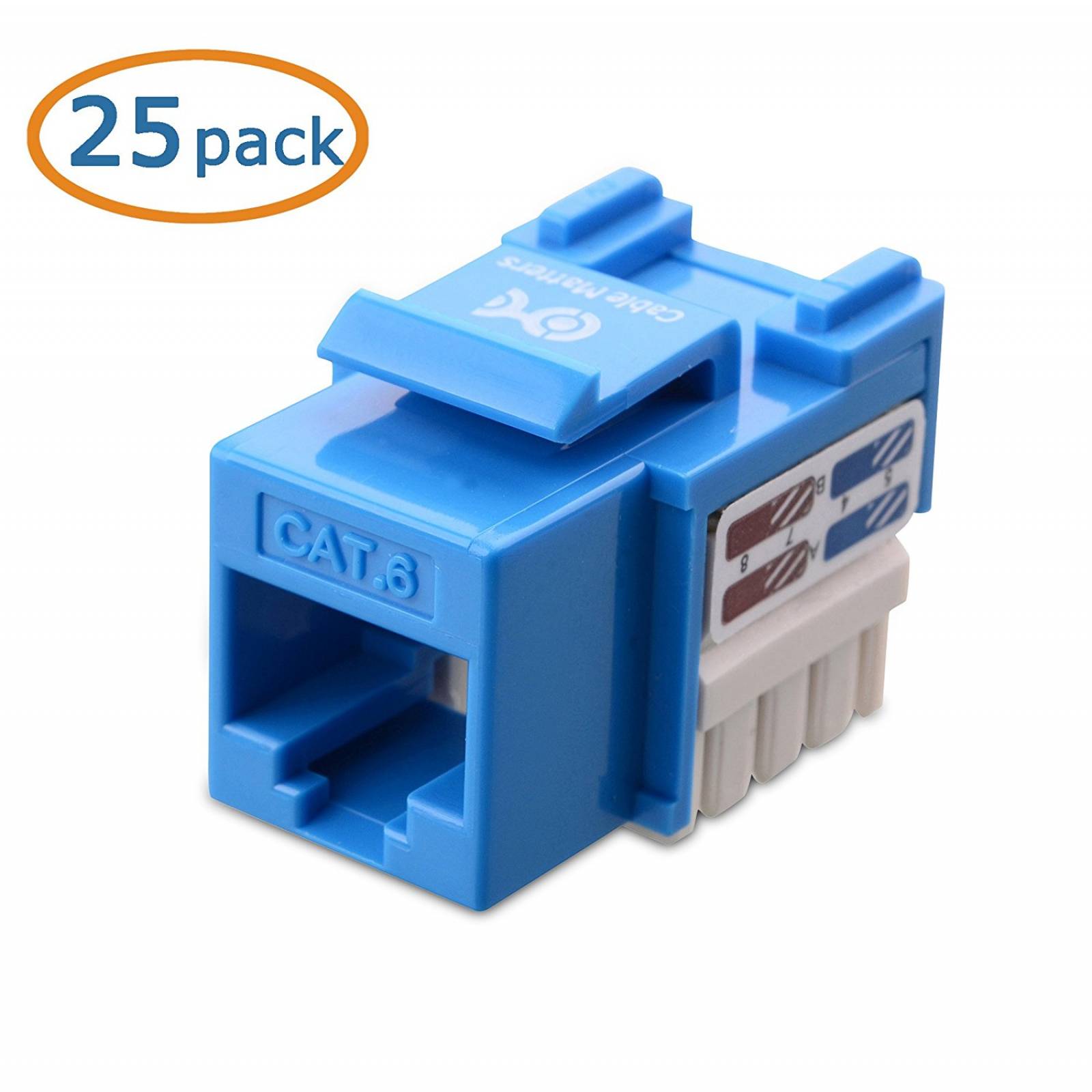 Paquete Enchufes Cable Matters Cat6 Rj45 25 Piezas -azul