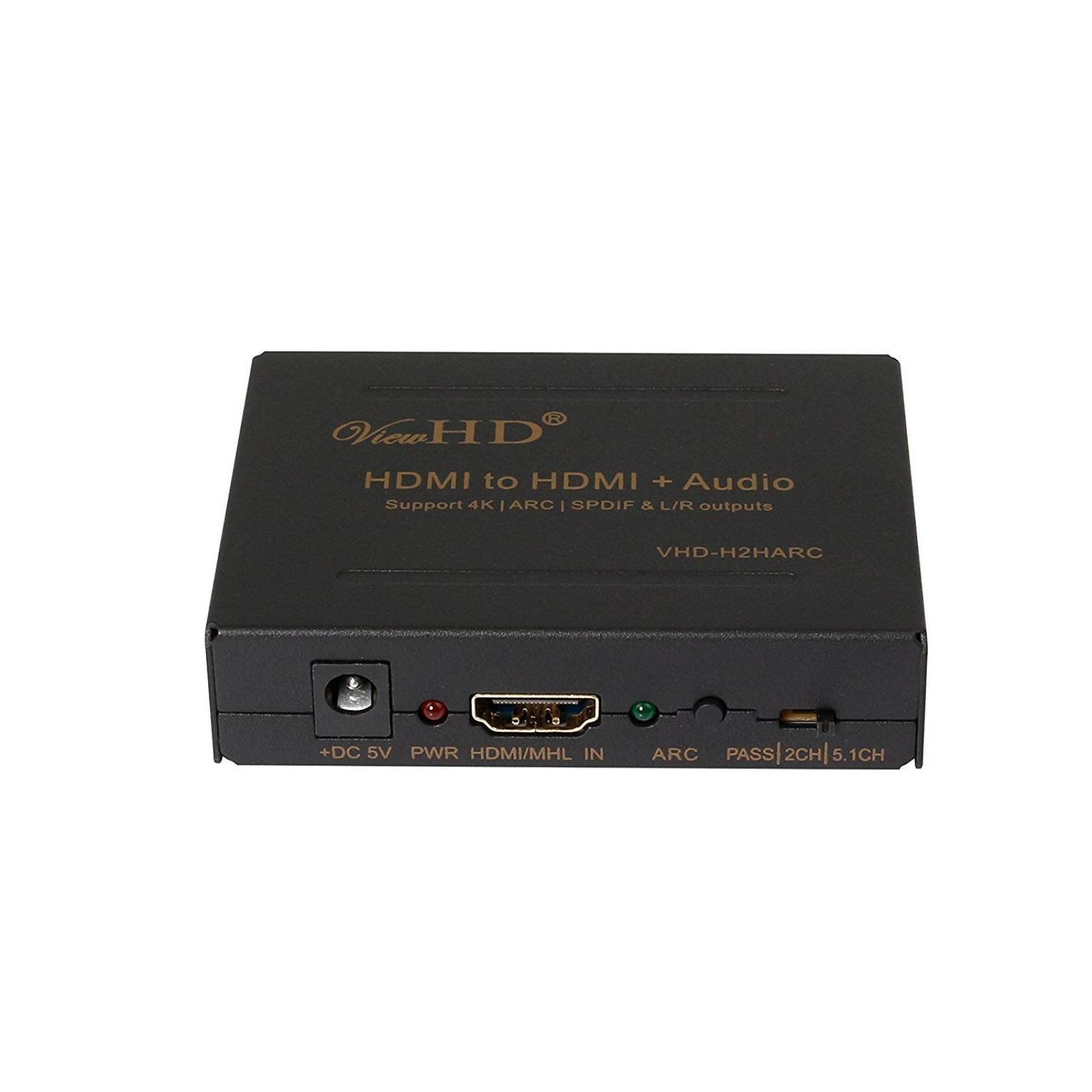 ViewHD HDMI Audio Extractor apoyo Ultra HD 4K arco MHL TOSLI