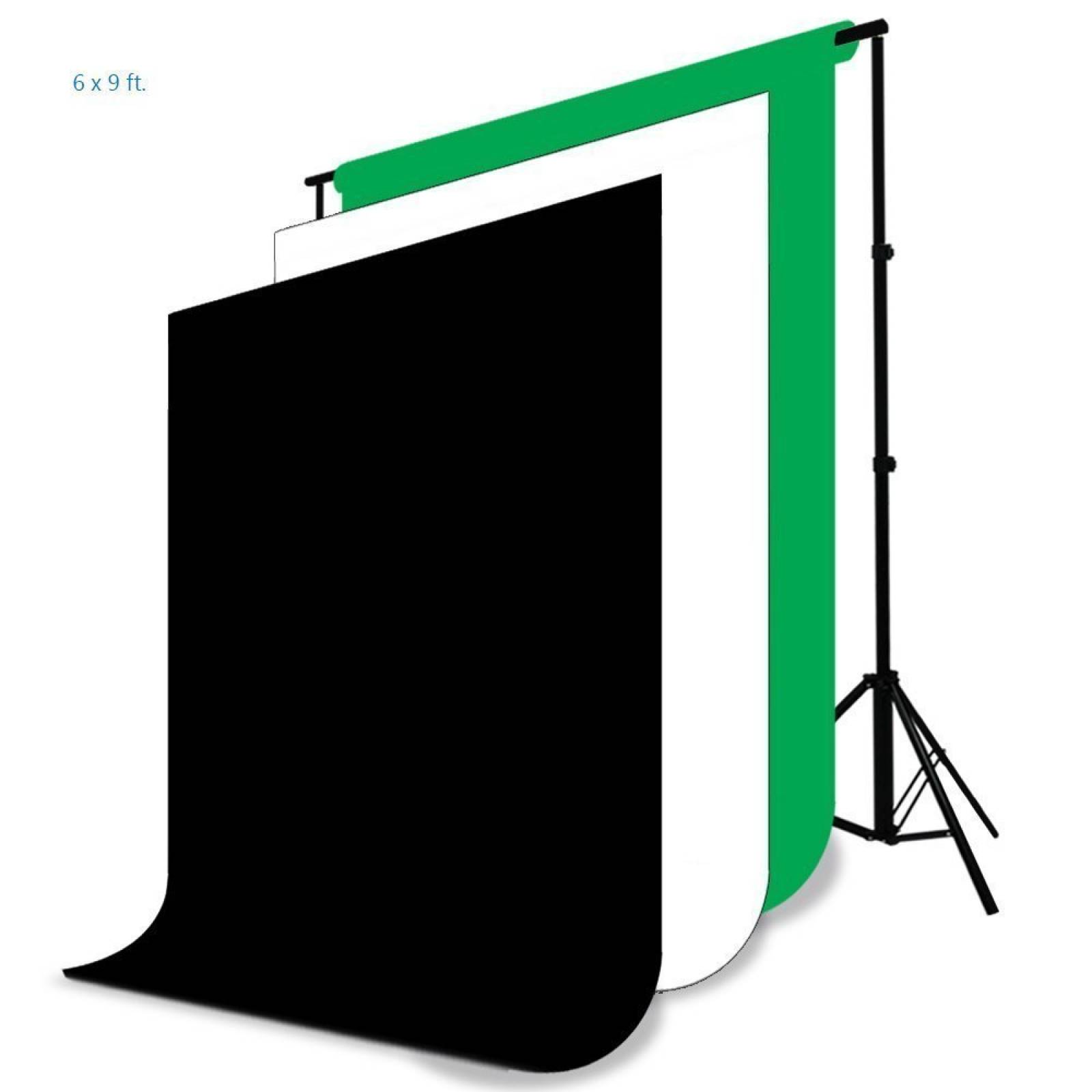 LimoStudio Foto Video Studio Kit luz - incluye Chroma -Negro