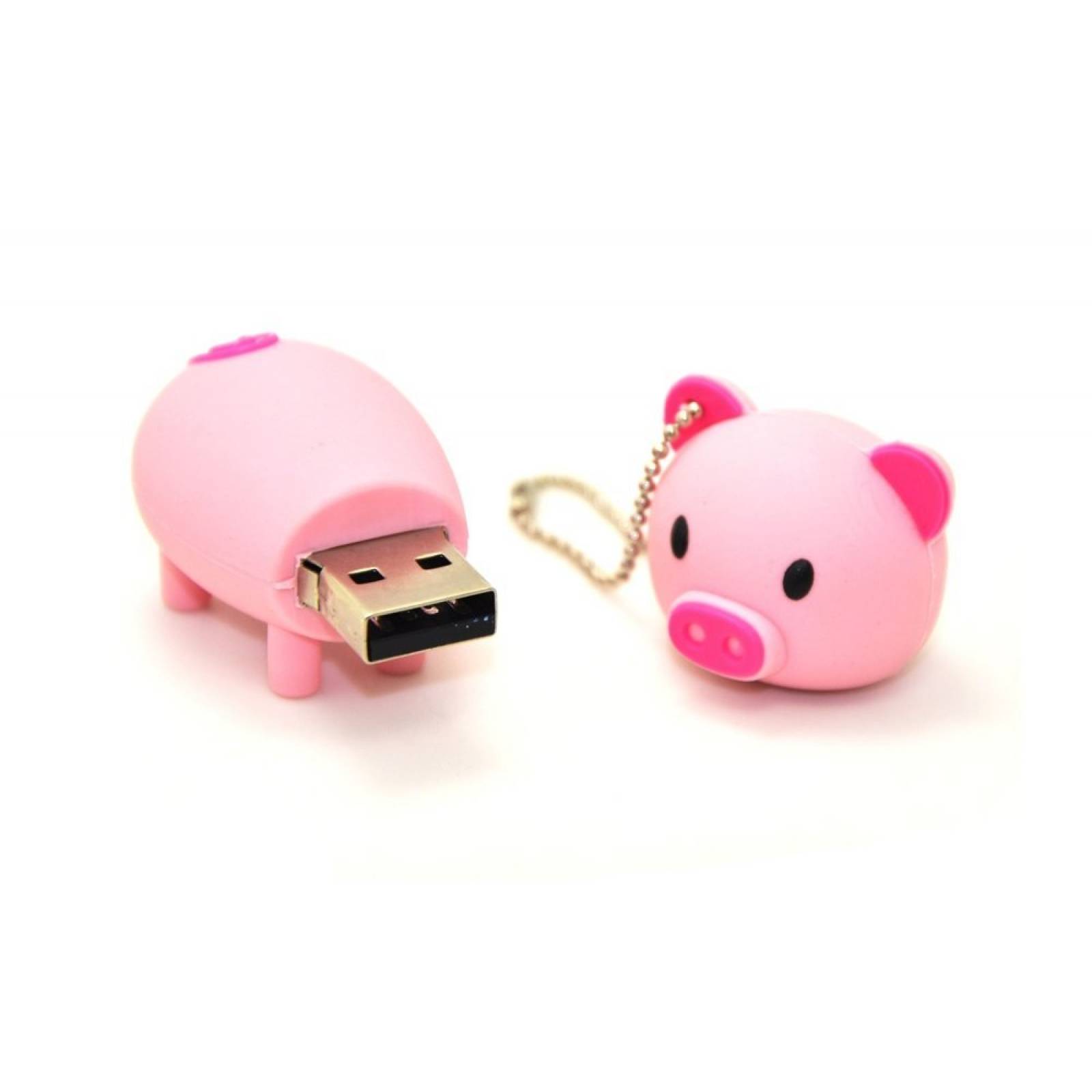 Memoria Usb Febniscte 8gb Usb 2.0 Llavero -cerdito Rosa