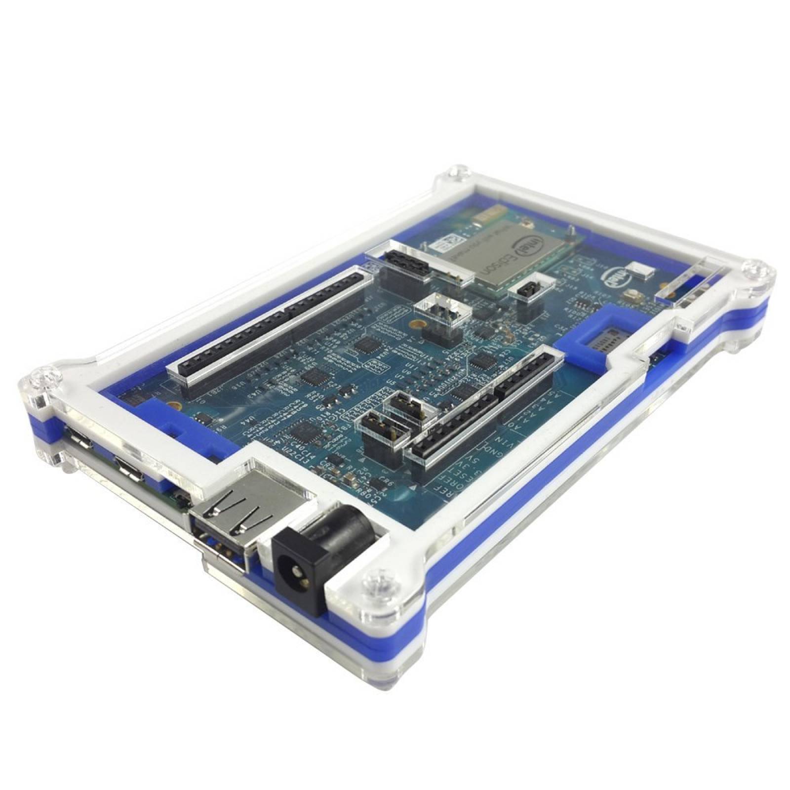 B:Eleduino cubierta transparente caja caja Intel Ediso -Transp