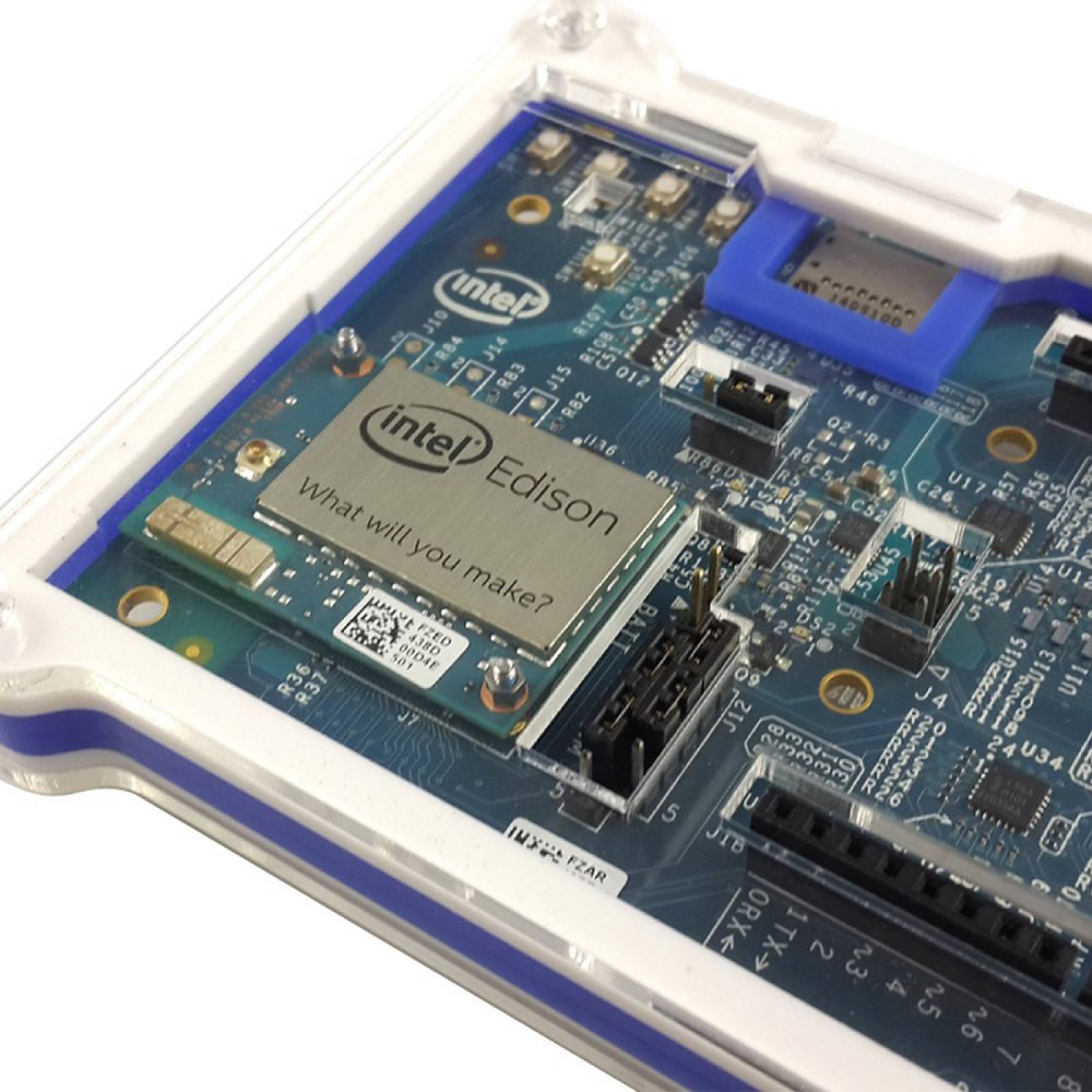 B:Eleduino cubierta transparente caja caja Intel Ediso -Transp