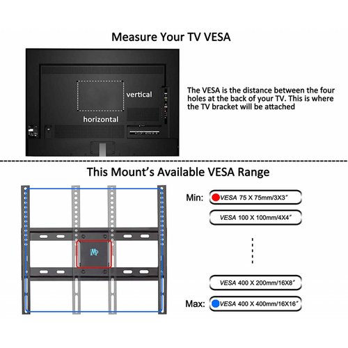 Sueño MD2380 TV pared soporte montaje montaje mayoría 26-55