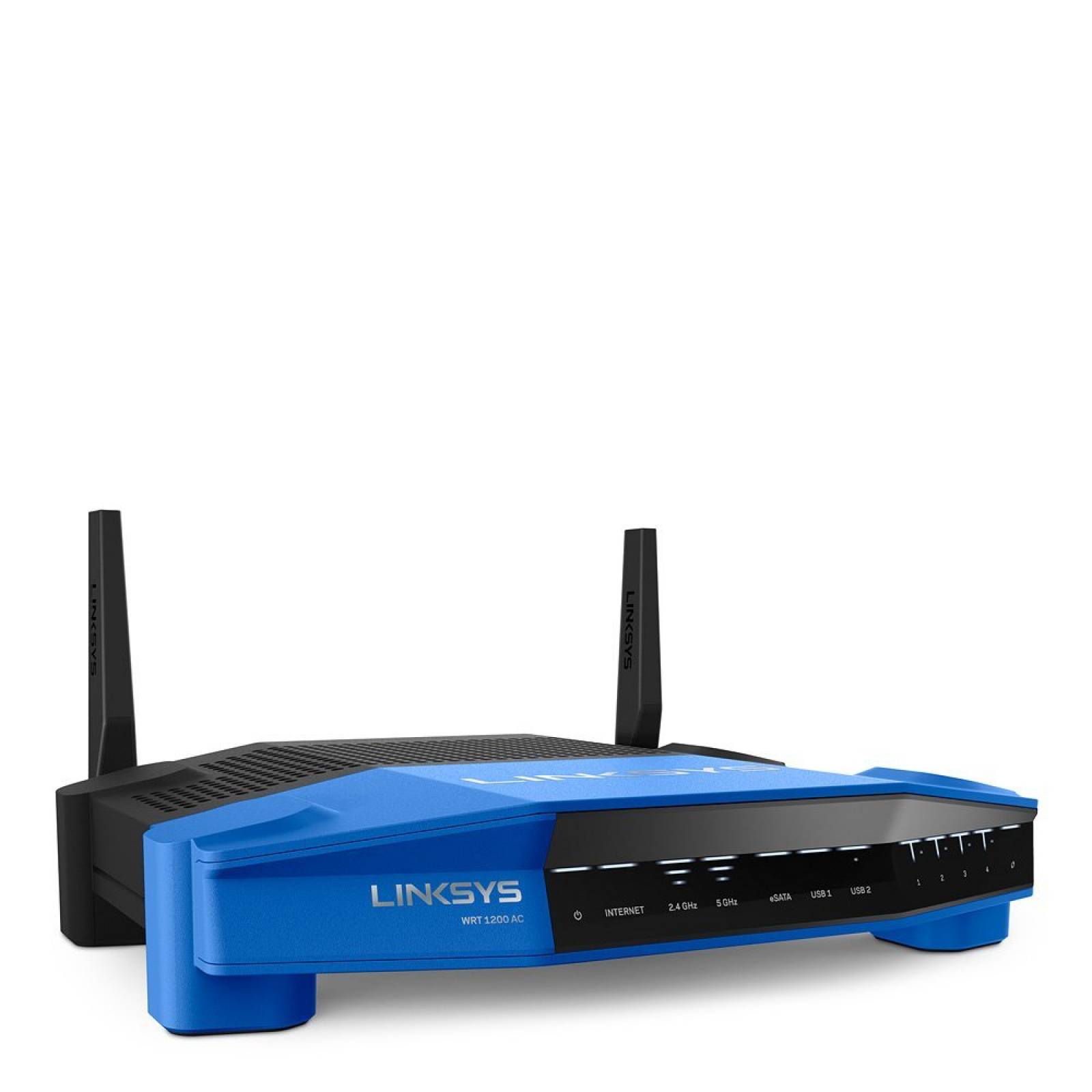 Con Gigabit Linksys WRT AC1200 doble banda y conexión Wi-Fi