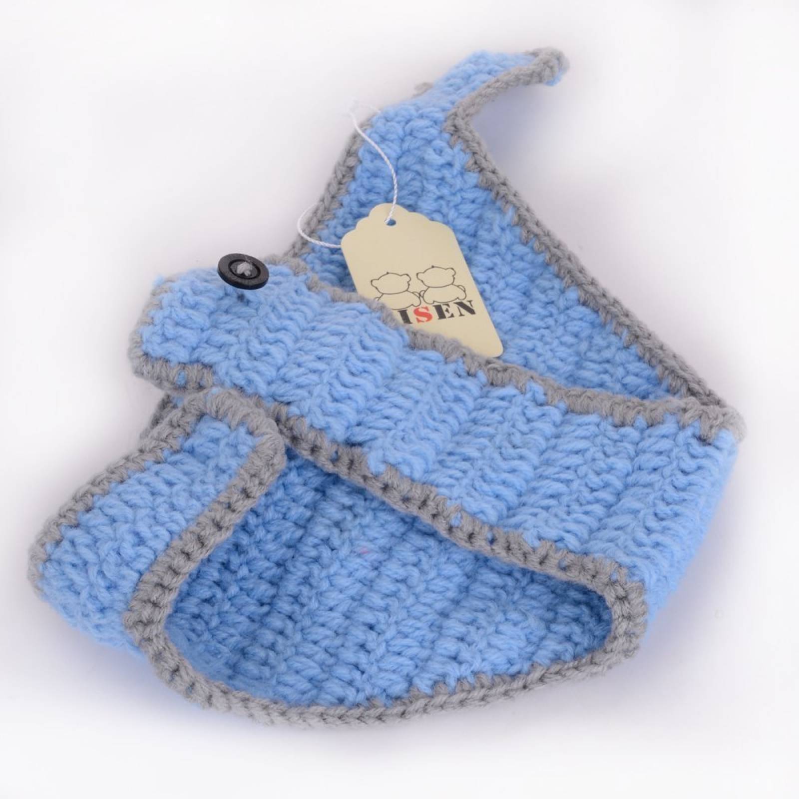 JISEN bebé fotografía recién apoyos hecho mano lindo p -Azul