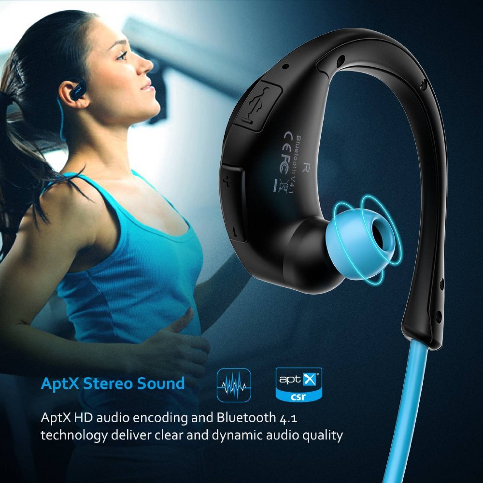 Mpow Gen-2 versión Cheetah Bluetooth auriculares V4.1 Nano-r