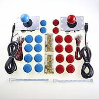 Easyget 2 Jugadores Juego Arcade Diy Piezas Usb Pc Joystick