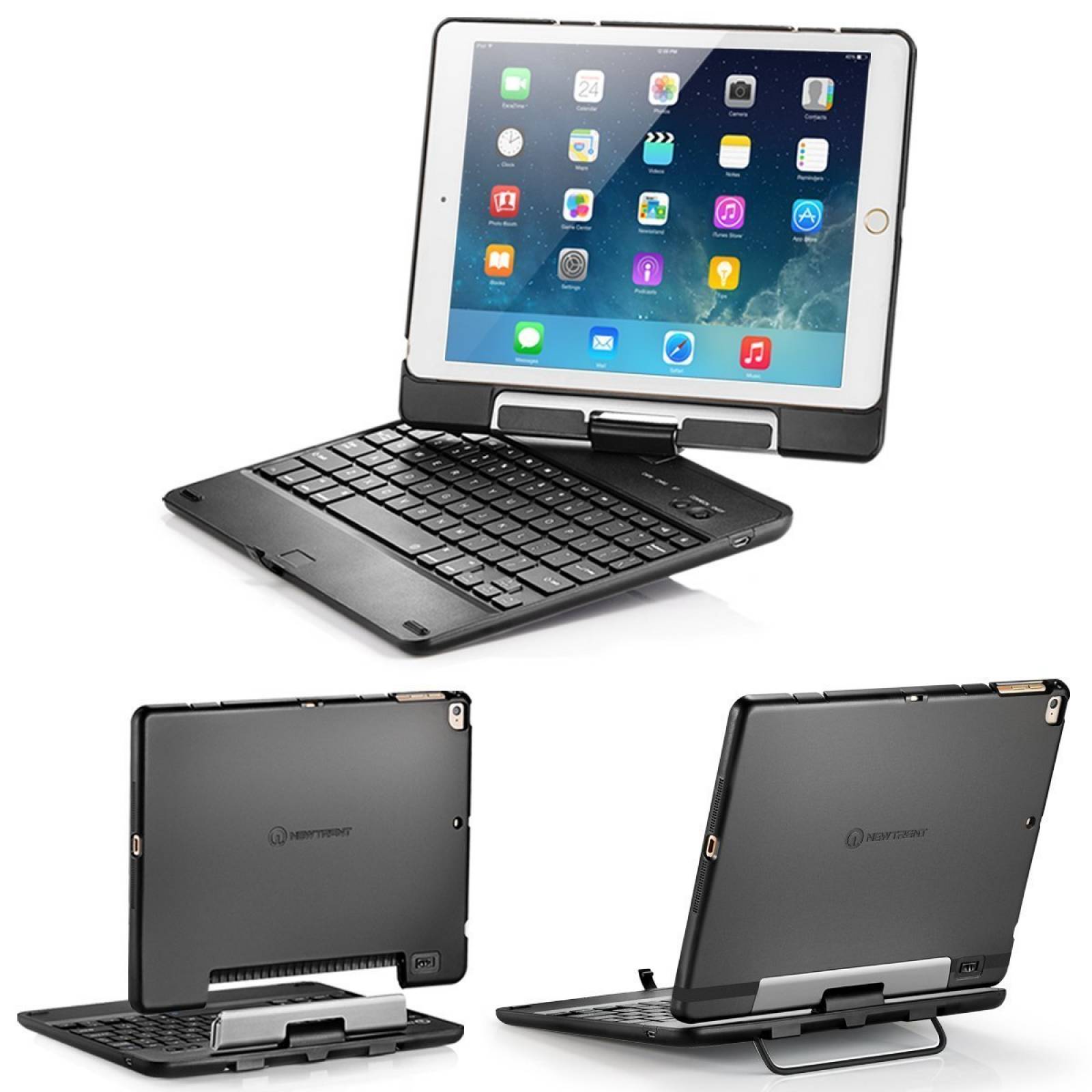 Funda New Trent Ipad 5 Air 1 Air 2 Teclado Bluetooth