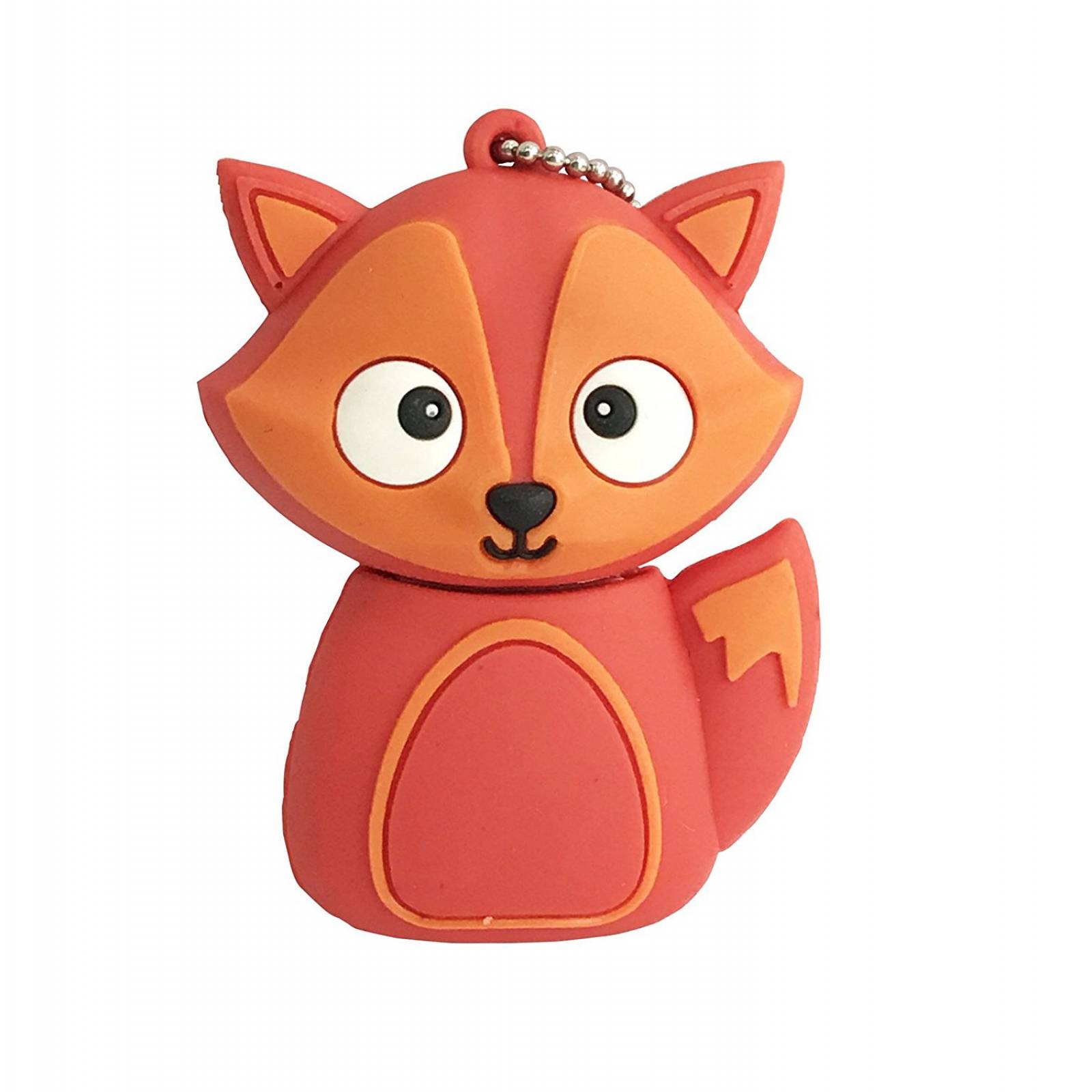 Animales FOX novedad forma memoria unidades Flash USB -Rojo
