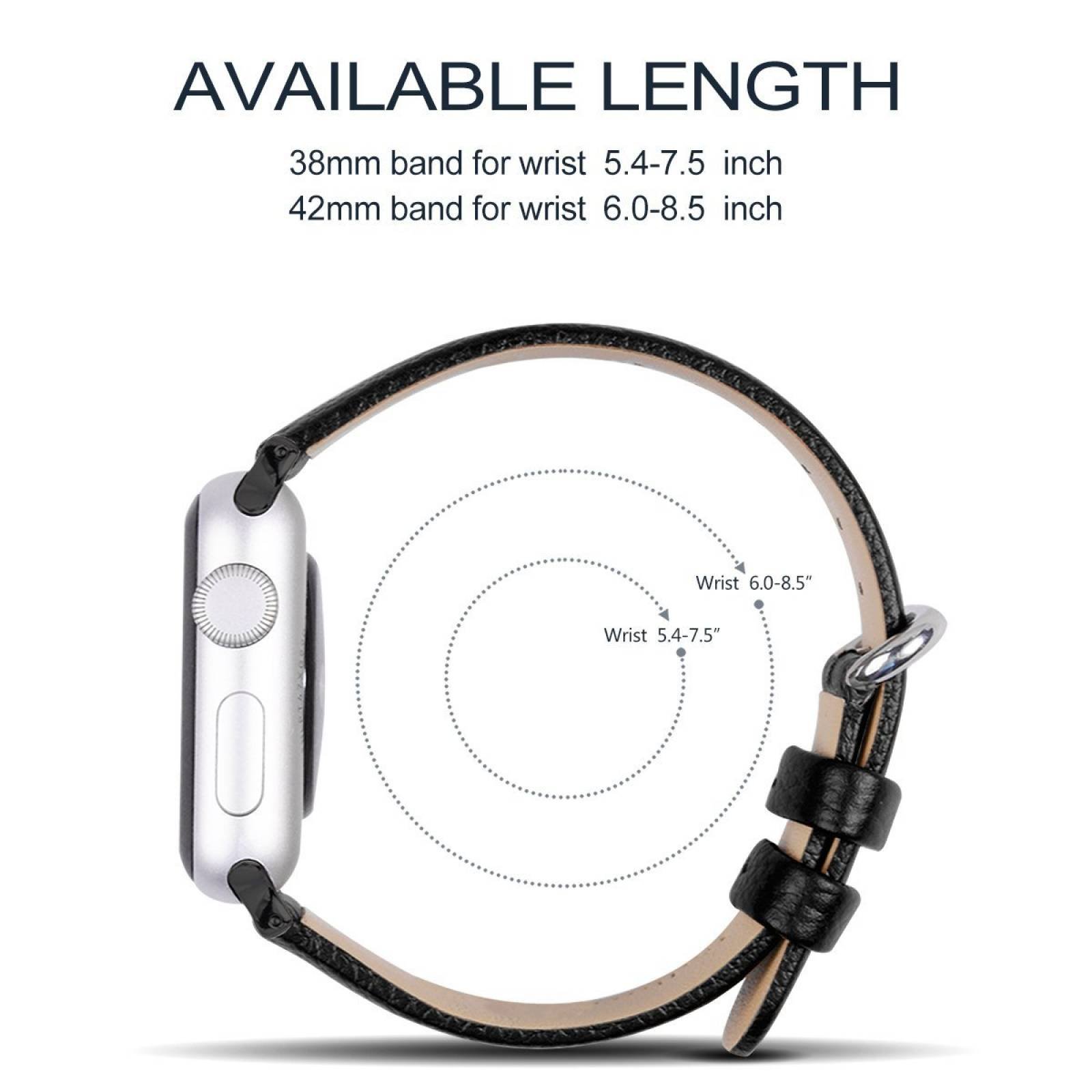 Banda De Reemplazo Fullmosa Para Apple Watch 38mm -negro