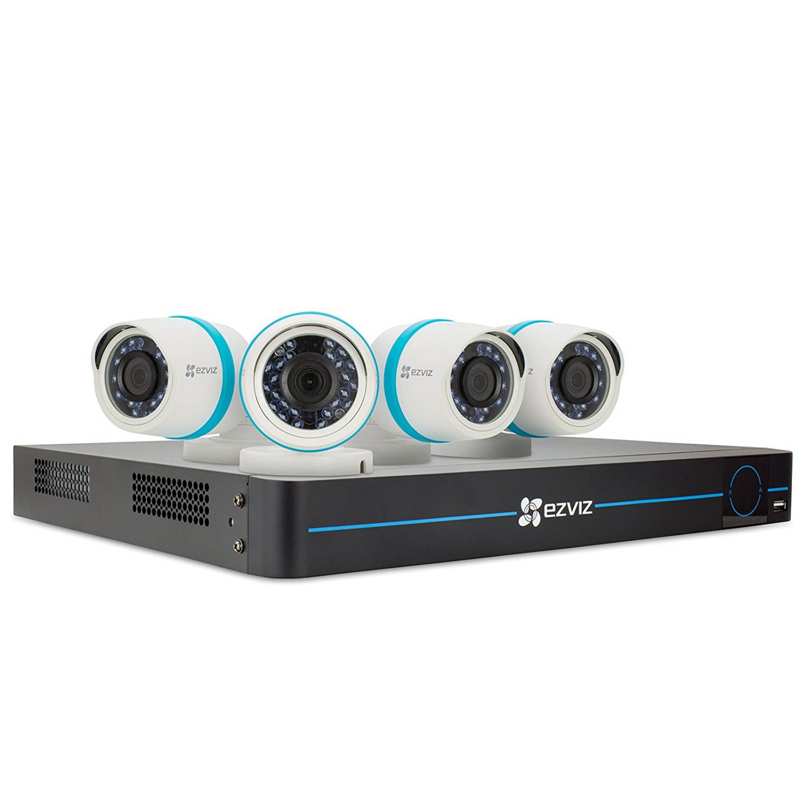 EZVIZ FULL HD 1080p exterior PoE sistema de vigilancia IP, 4